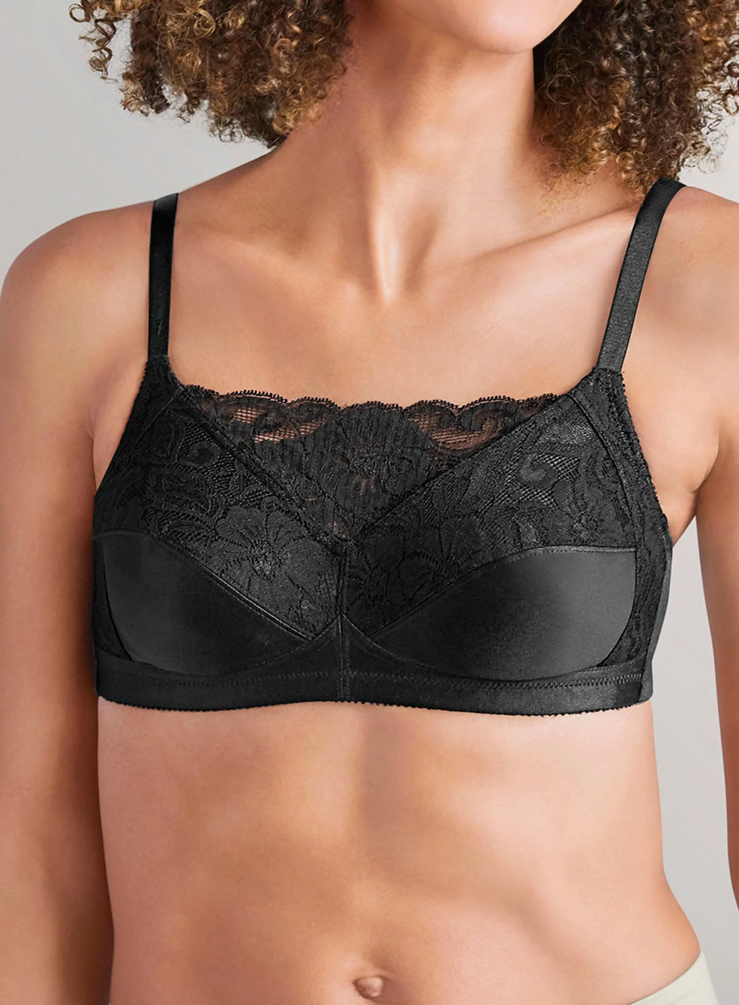 Amoena: Isabel Cami Soft Mastectomy Bra Black - Image 3