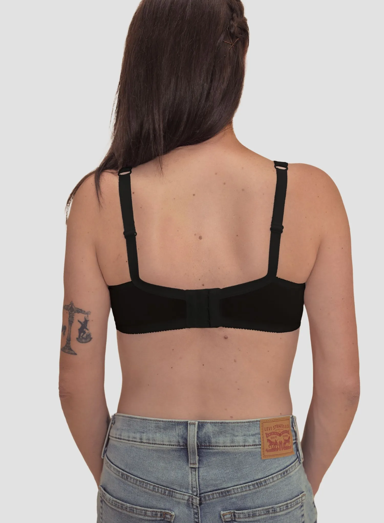 Amoena: Katja Cotton Non Wired Bra Black - Image 2