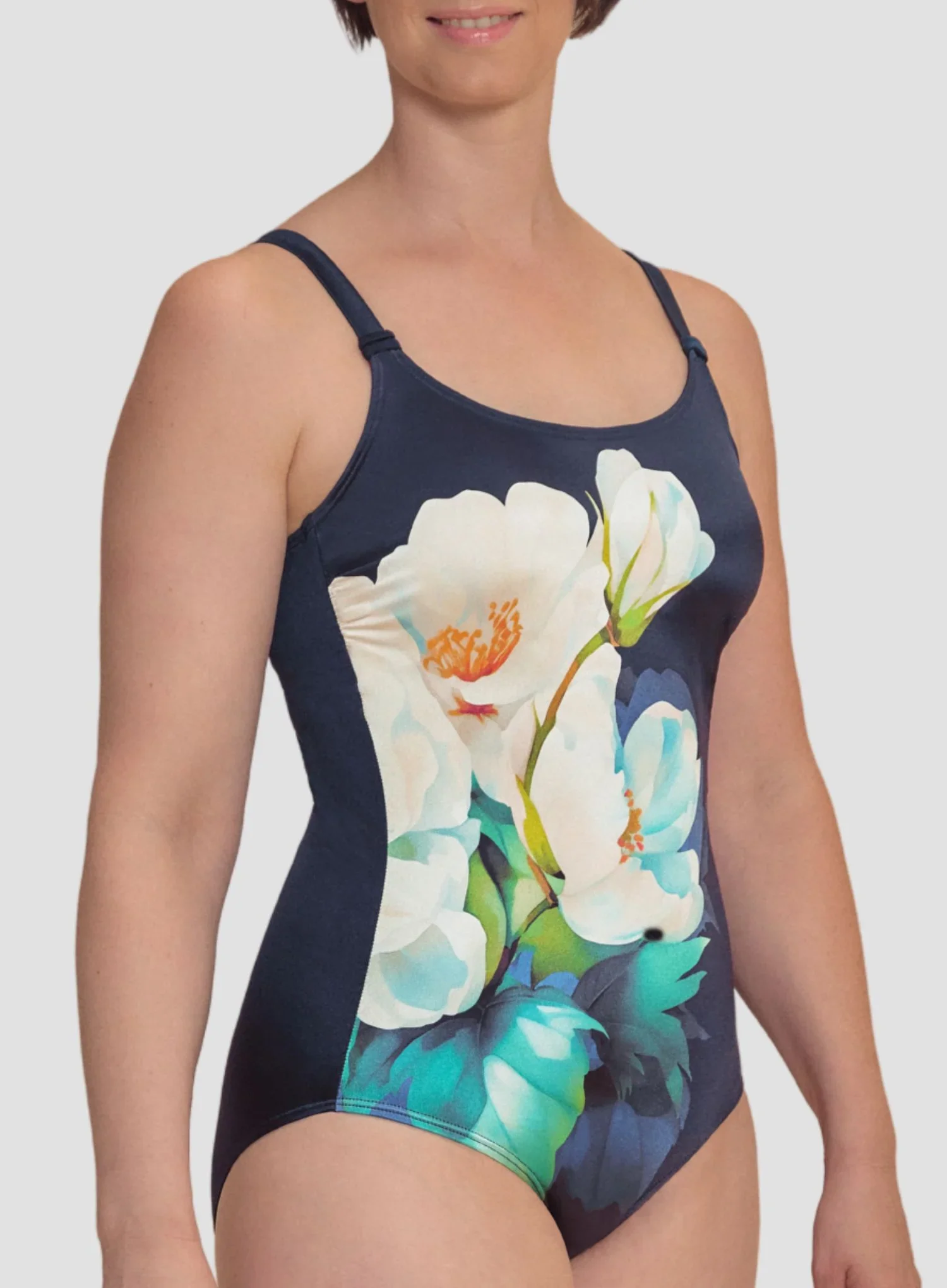 Amoena: Lazio Half Bodice Mastectomy One Piece Multi - Image 3