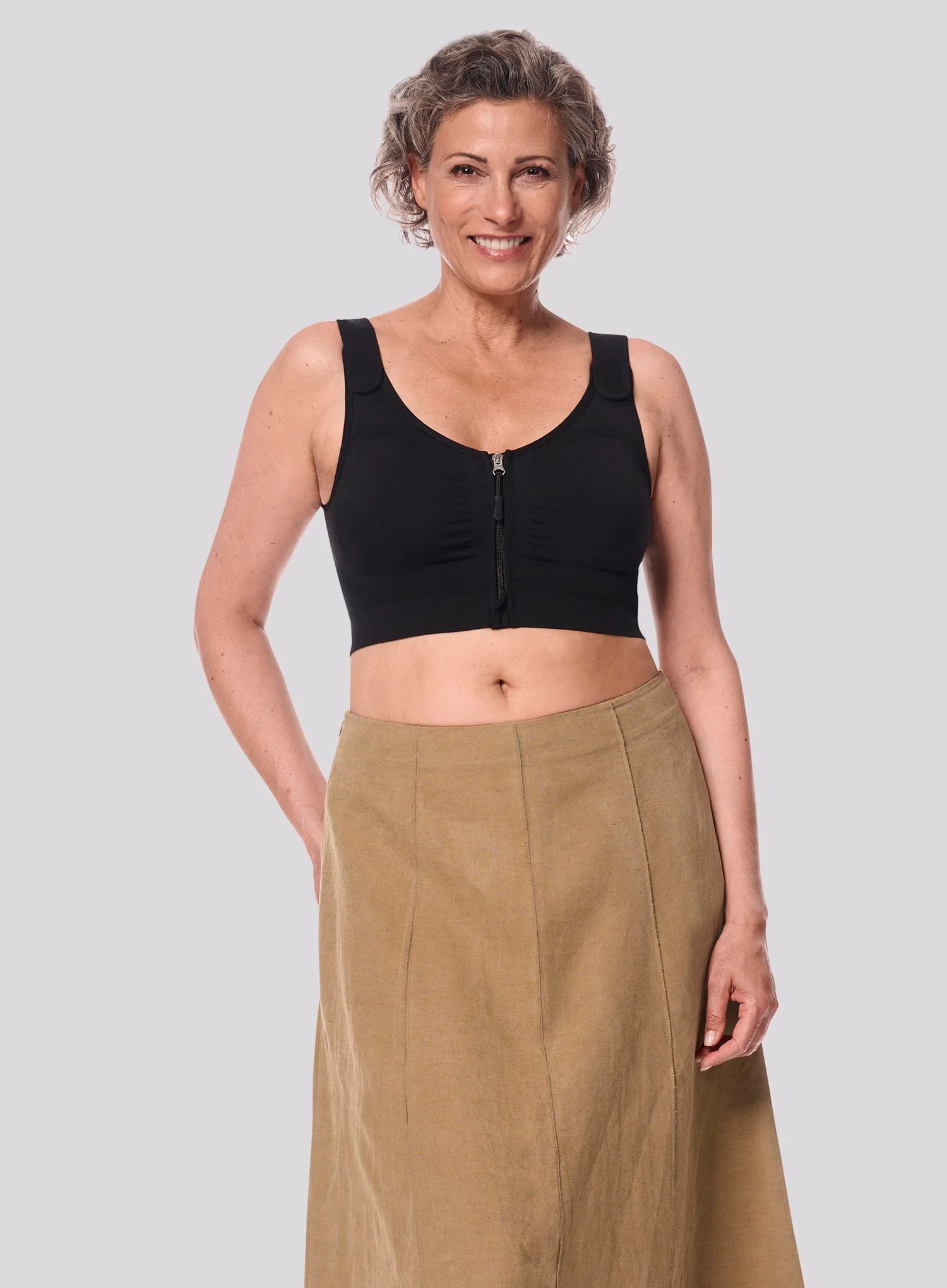 Amoena: Leyla Low Compression Bra Black