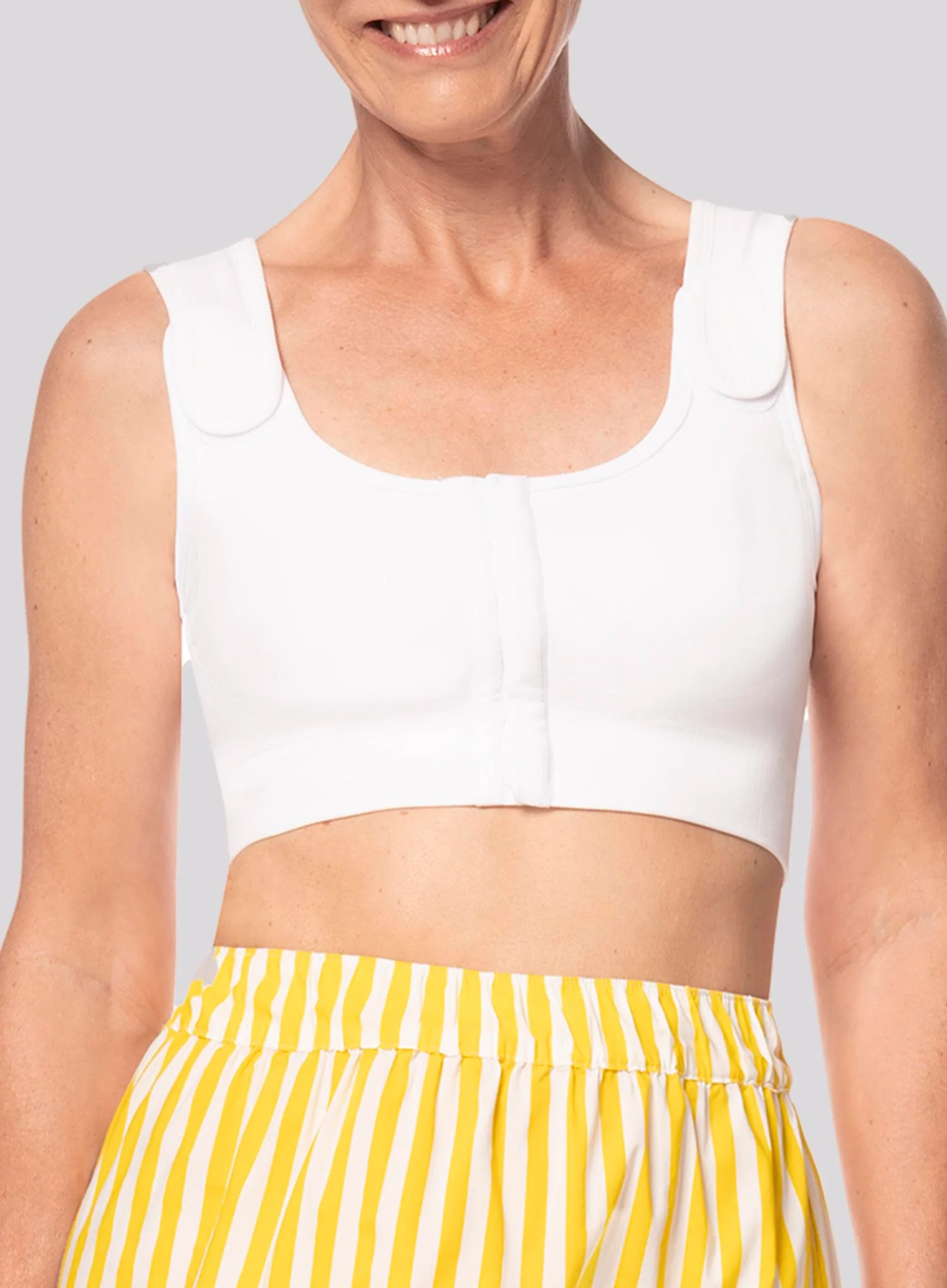 Amoena: Sina Medium Compression Bra White - Image 5