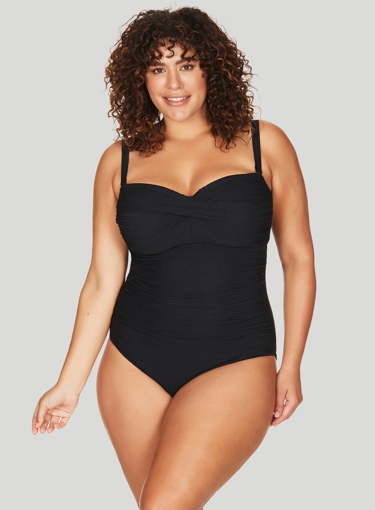 Artesands: Aria Botticelli Underwire Bandeau One Piece Black - Image 4