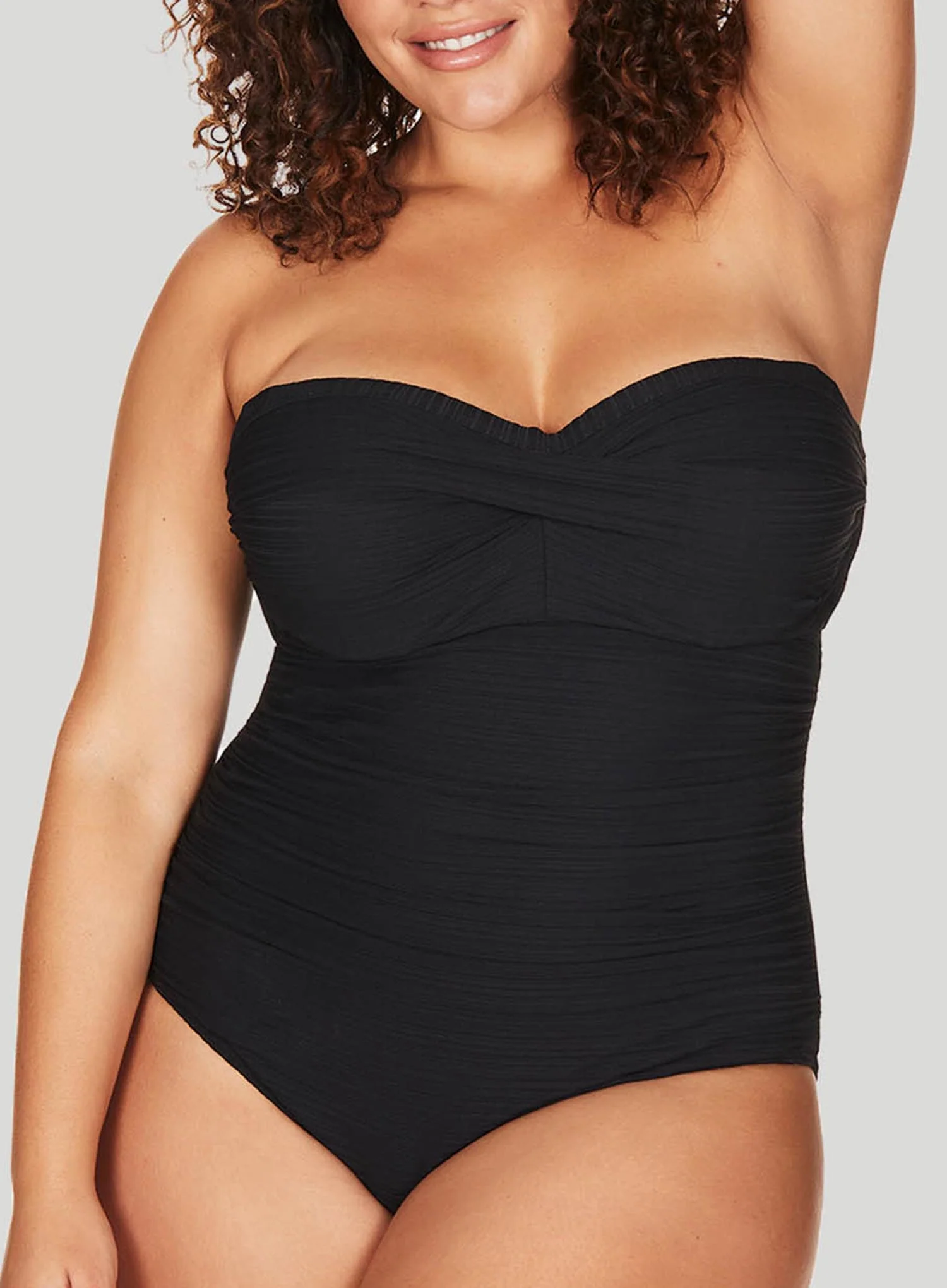 Artesands: Aria Botticelli Underwire Bandeau One Piece Black - Image 5