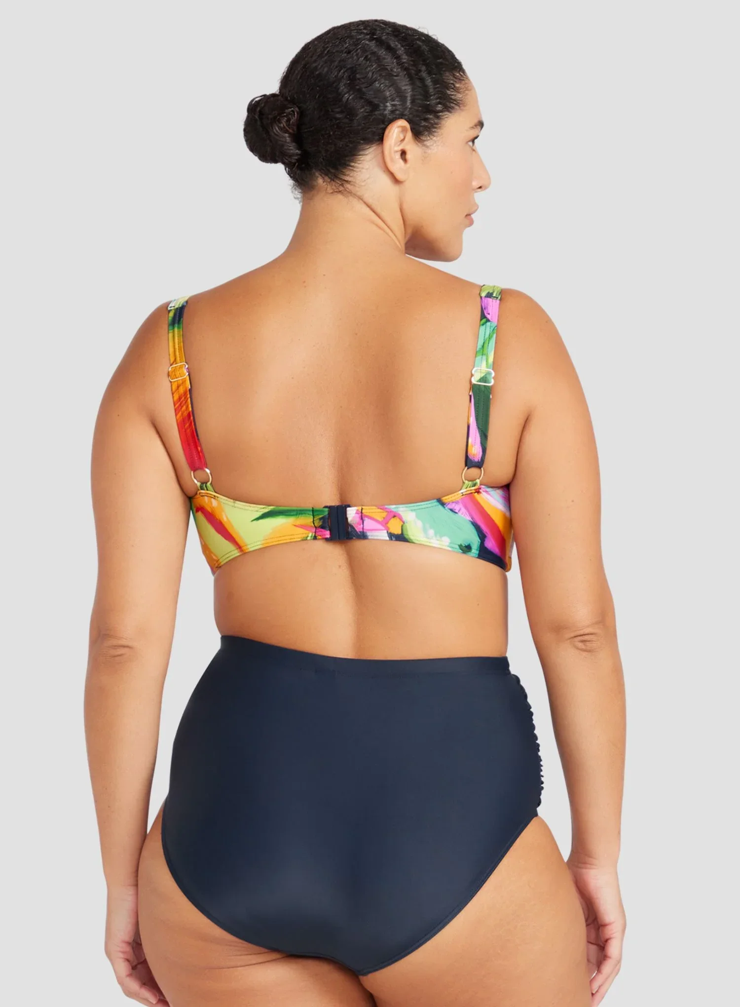Artesands: Hues Botticelli High Waisted Swim Pant Navy - Image 3