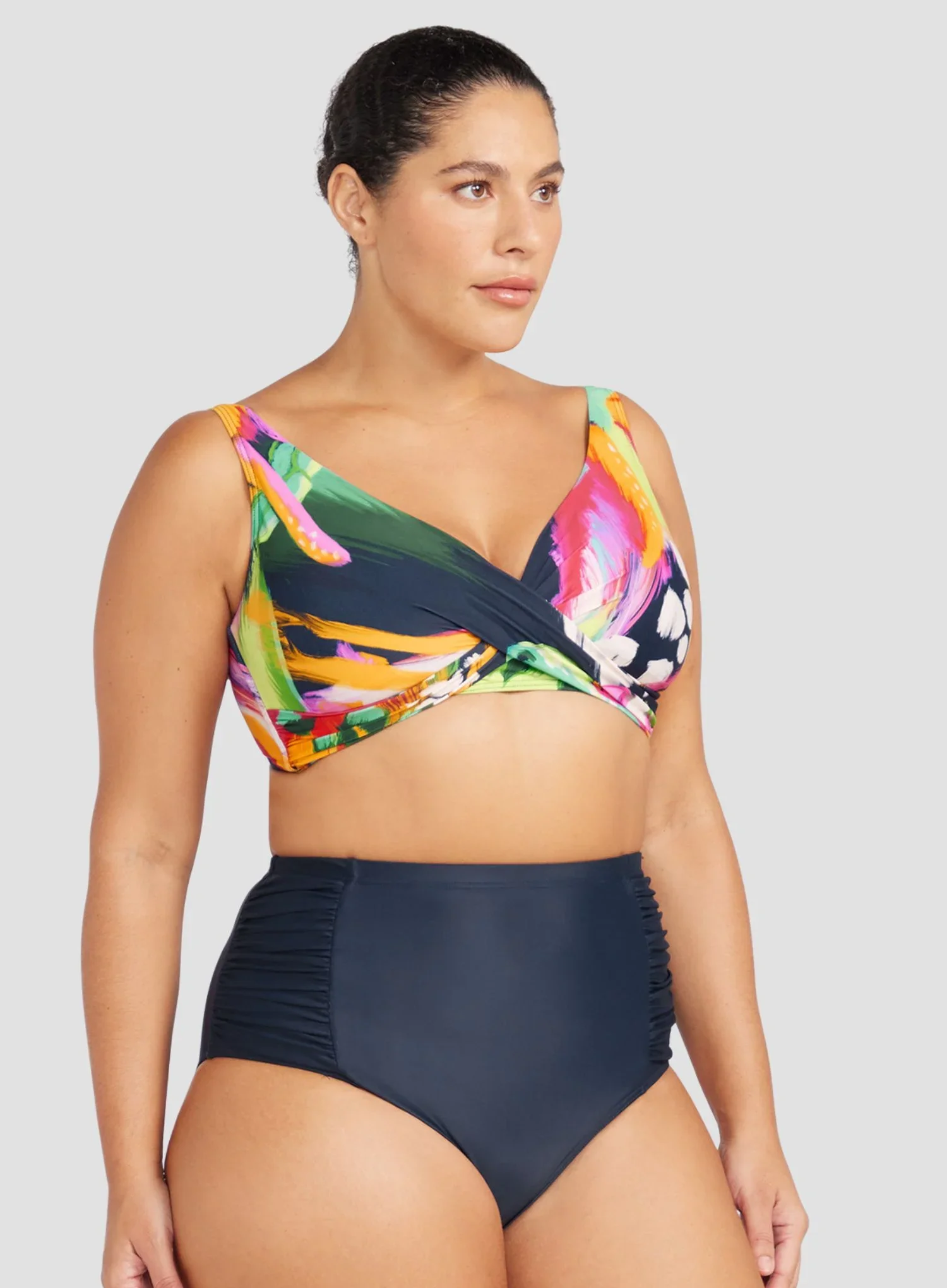 Artesands: Hues Botticelli High Waisted Swim Pant Navy - Image 4