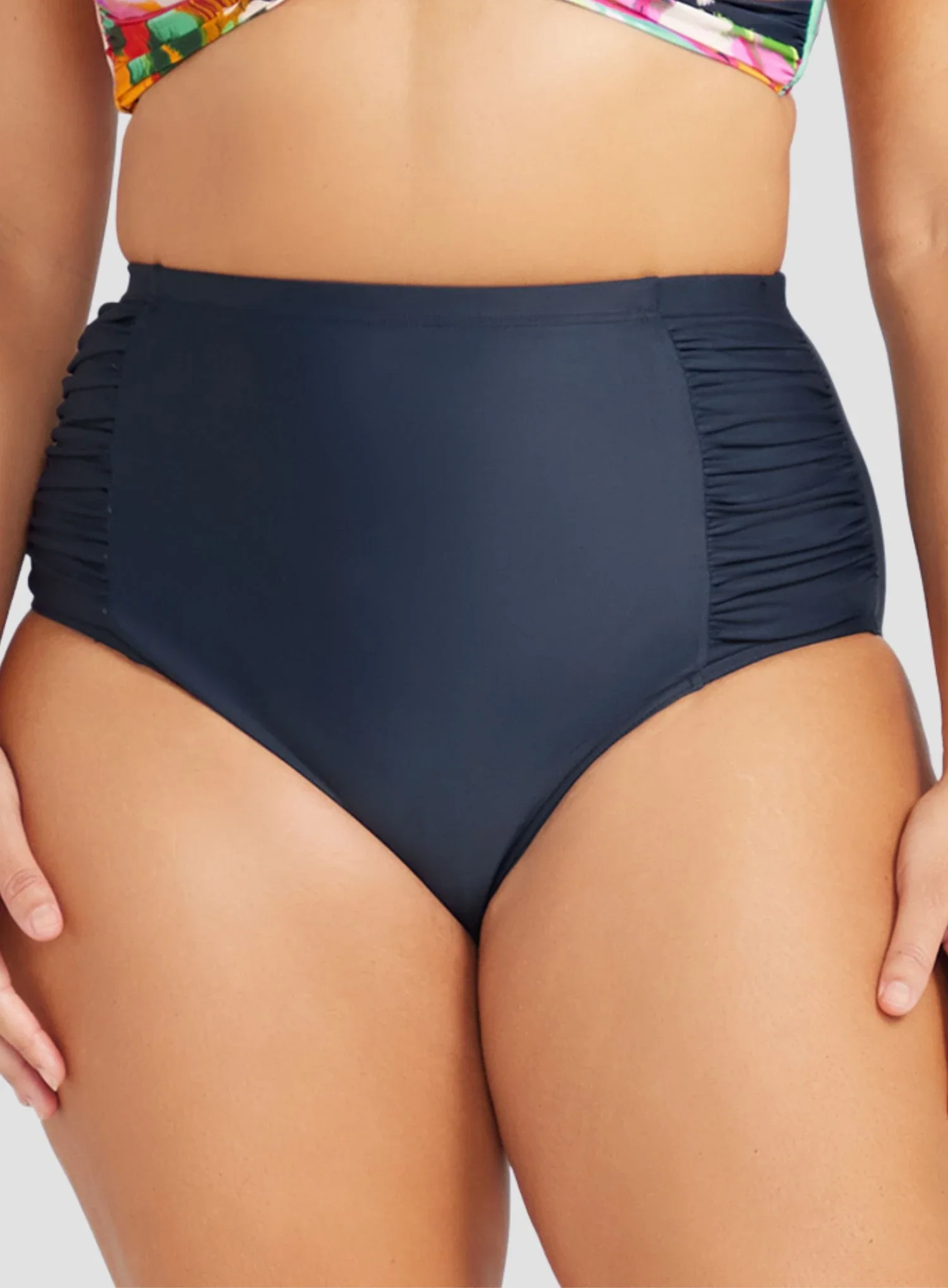 Artesands: Hues Botticelli High Waisted Swim Pant Navy - Image 5