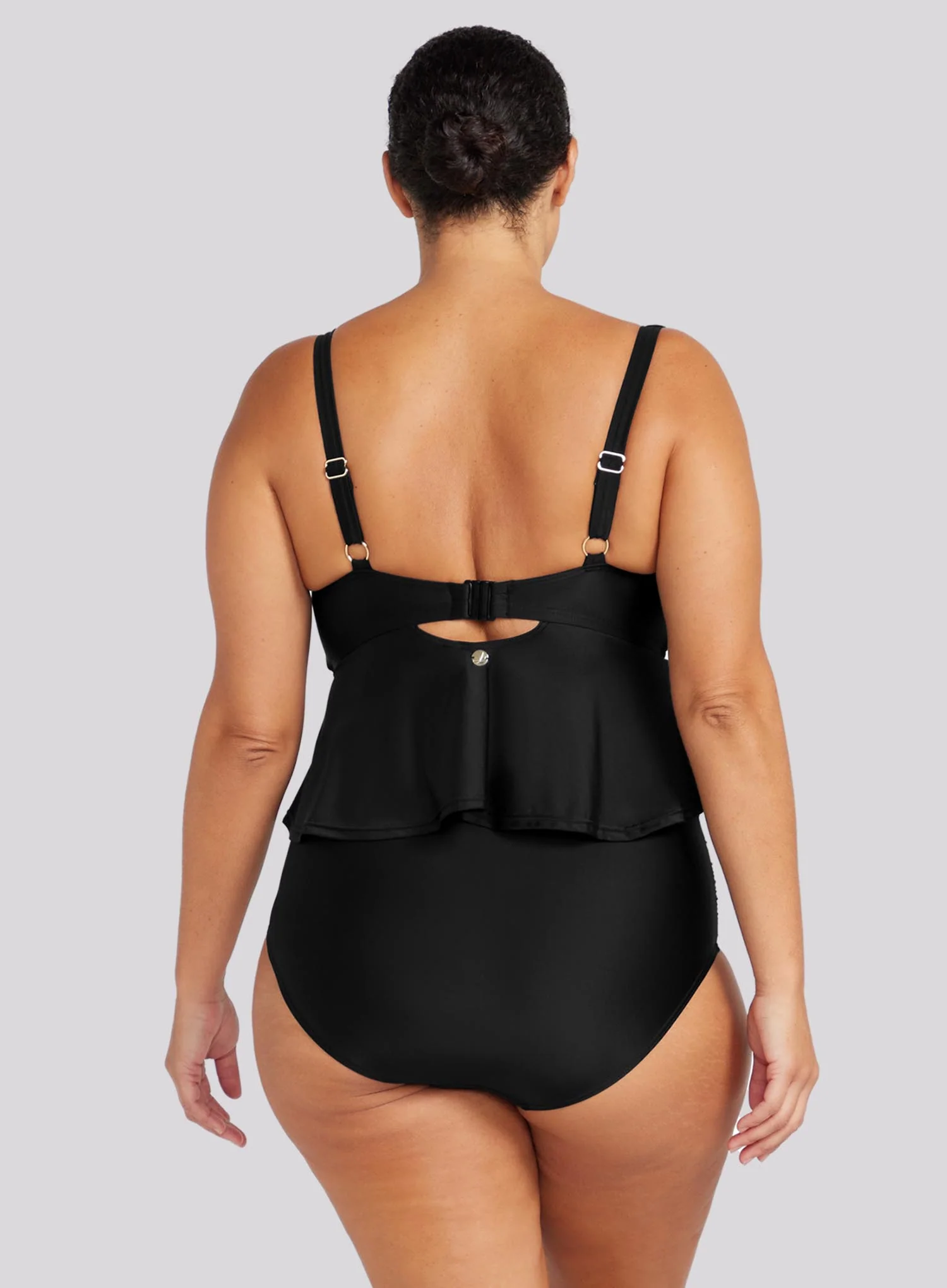 Artesands: Hues Chagall Midriff Bikini Top Black - Image 3