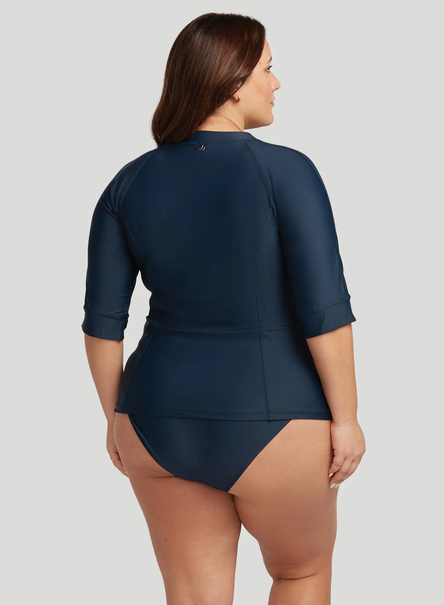 Artesands: Hues Rouched Side High Waist Bikini Pant R Dark Navy - Image 3