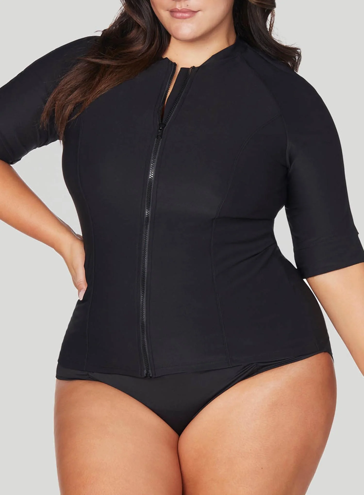 Artesands: Hues Sunsafe Short Sleeve Top R Black - Image 4