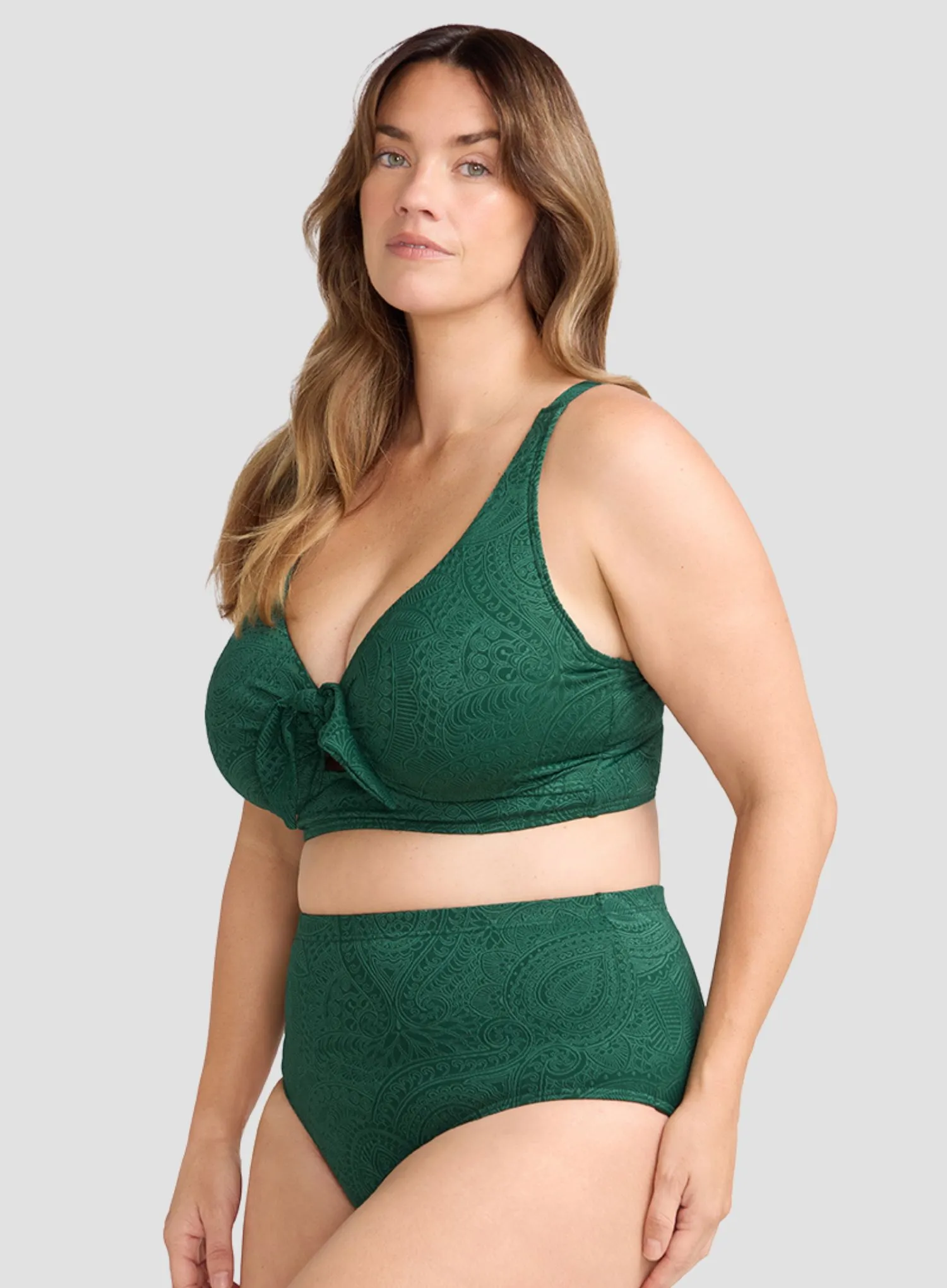Artesands: La Traviata Cezanne Underwired Midriff Bikini Top Forest - Image 3