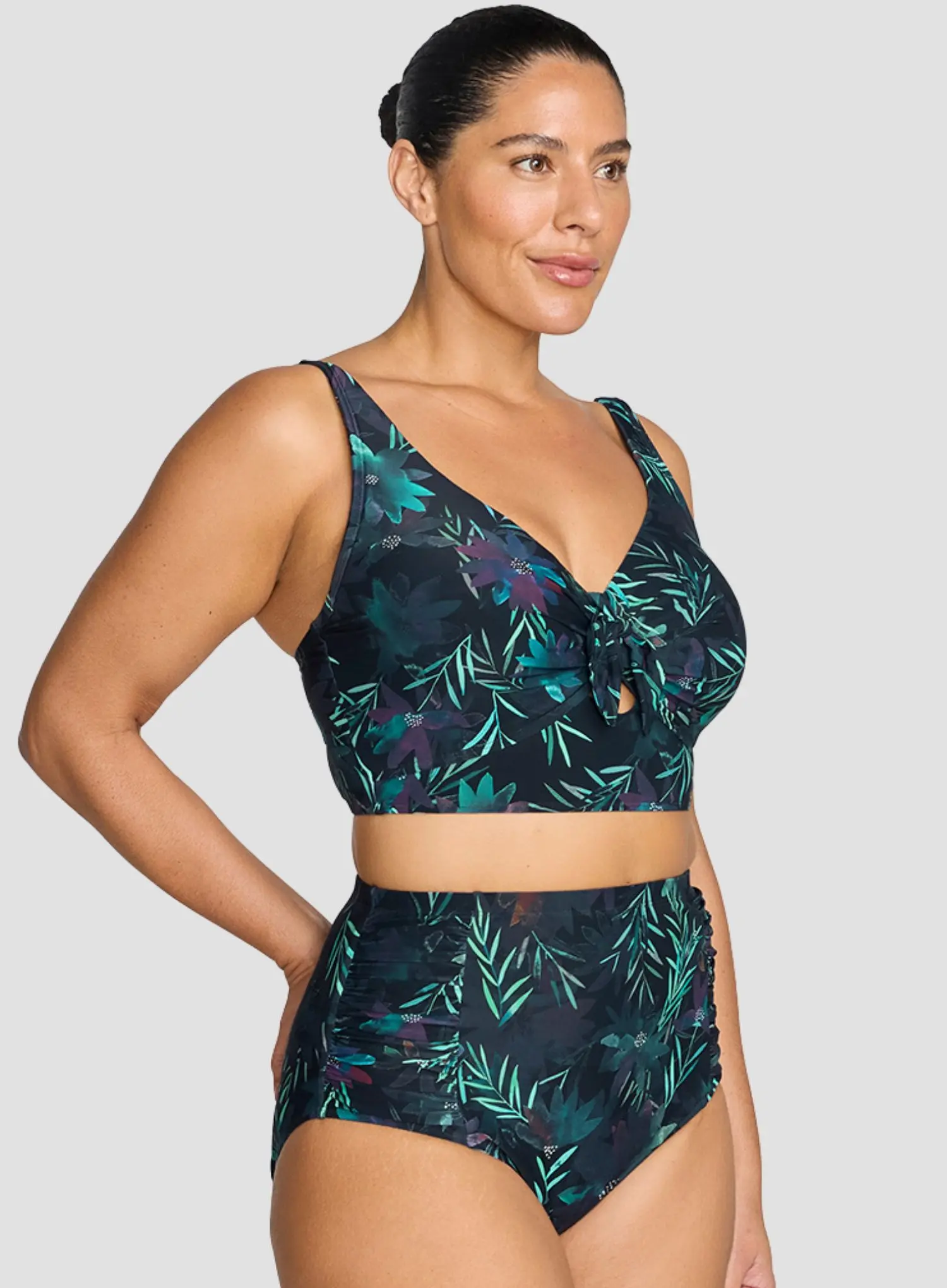 Artesands: Lunafleur Botticelli High Waist Swim Pant Navy - Image 2