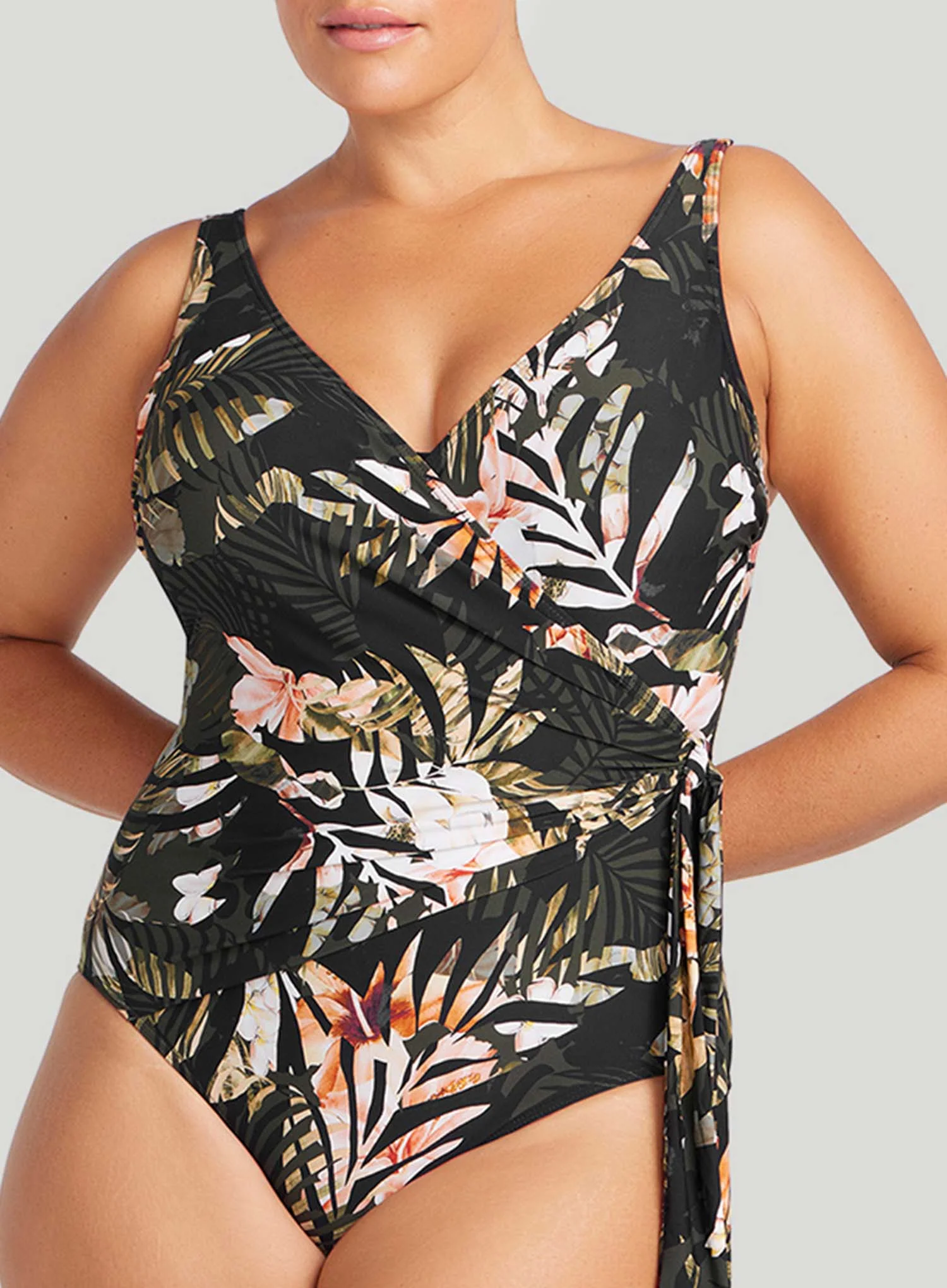 Artesands: Neo Du Palmis Hayes Underwire One Piece Black Print - Image 5