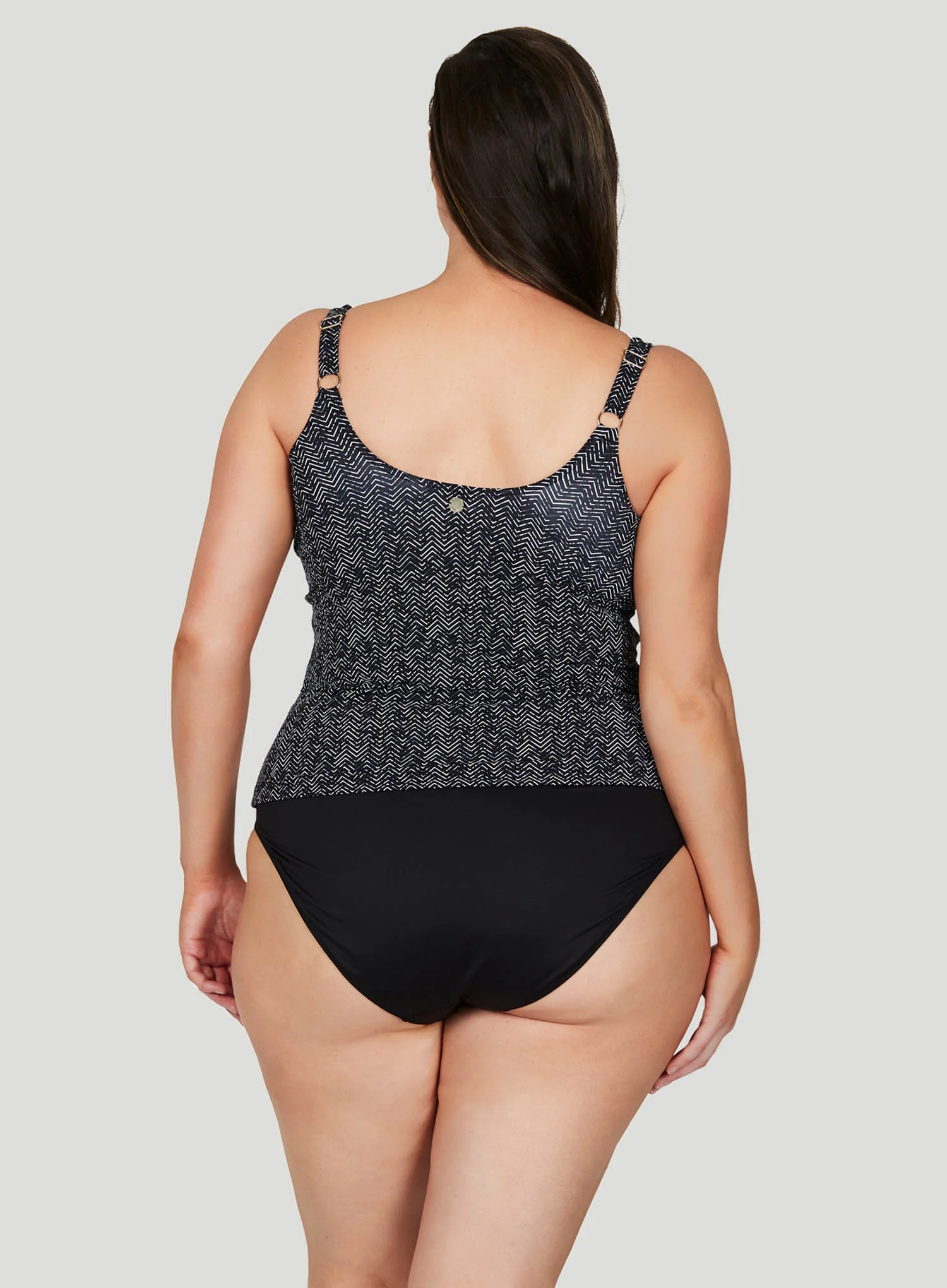Artesands: Zig Zag Delacroix Tankini Top Black - Image 3