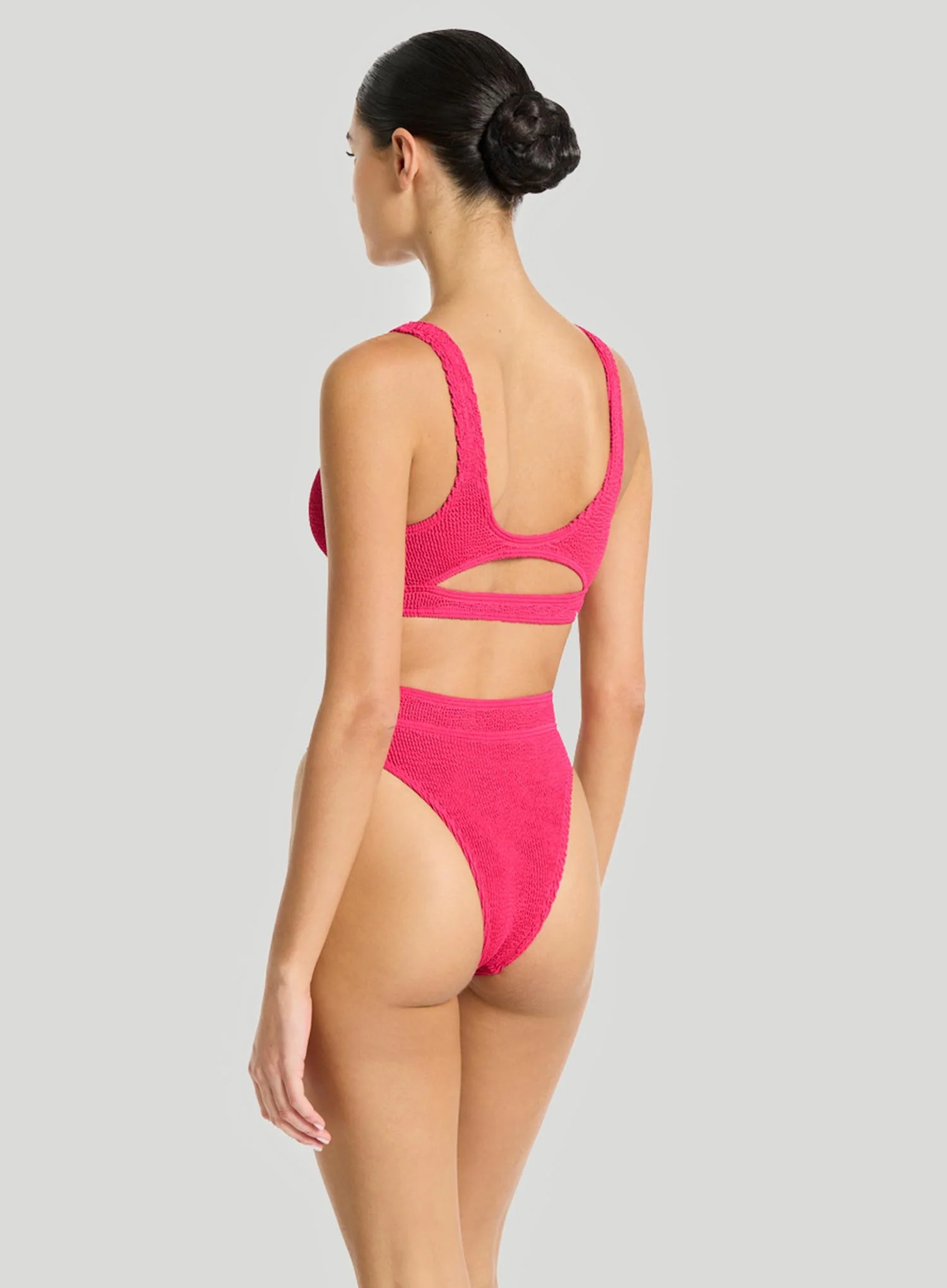 Bond Eye: Sasha Crop Bikini Top Raspberry - Image 3