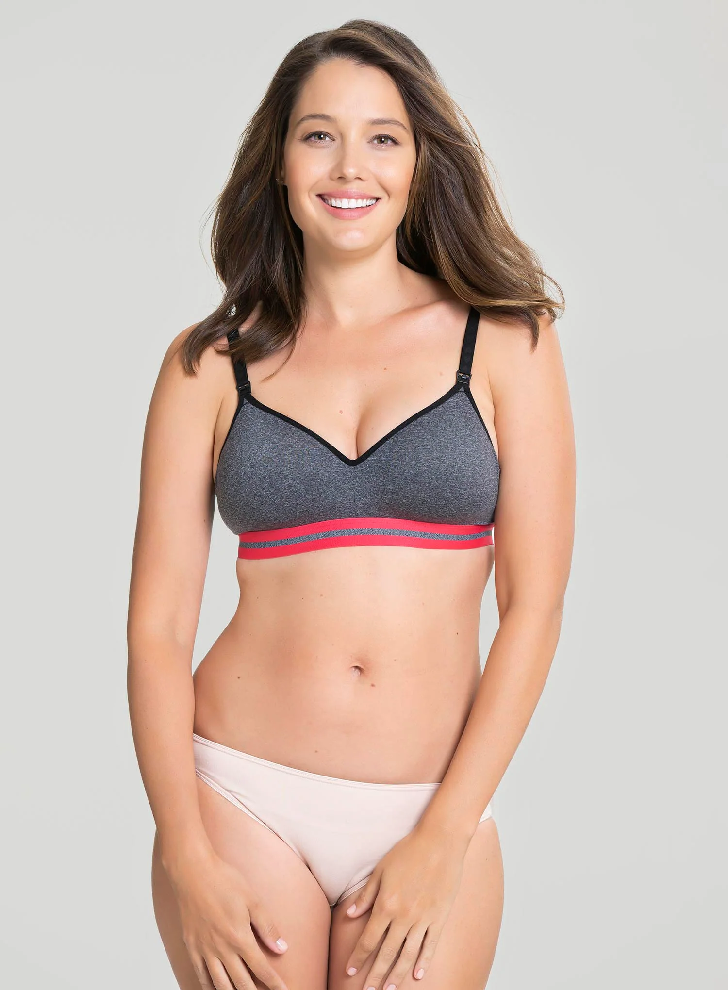 Cake Maternity: Buddy Activate Moulded Bra Heather Grey - Image 2