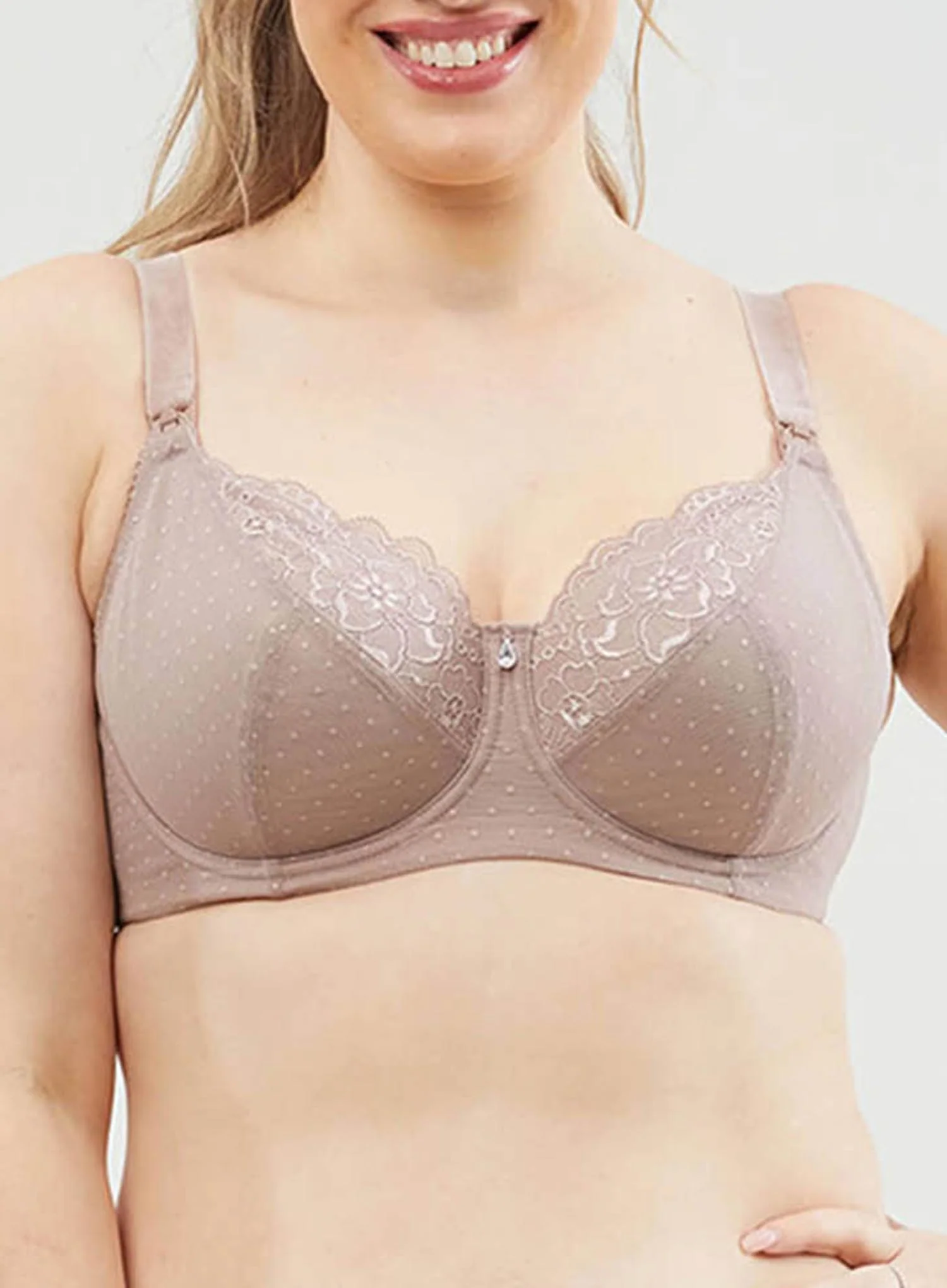 Cake Maternity: Timtams Flexible Wire Maternity and Nursing Bra Taupe - Image 5