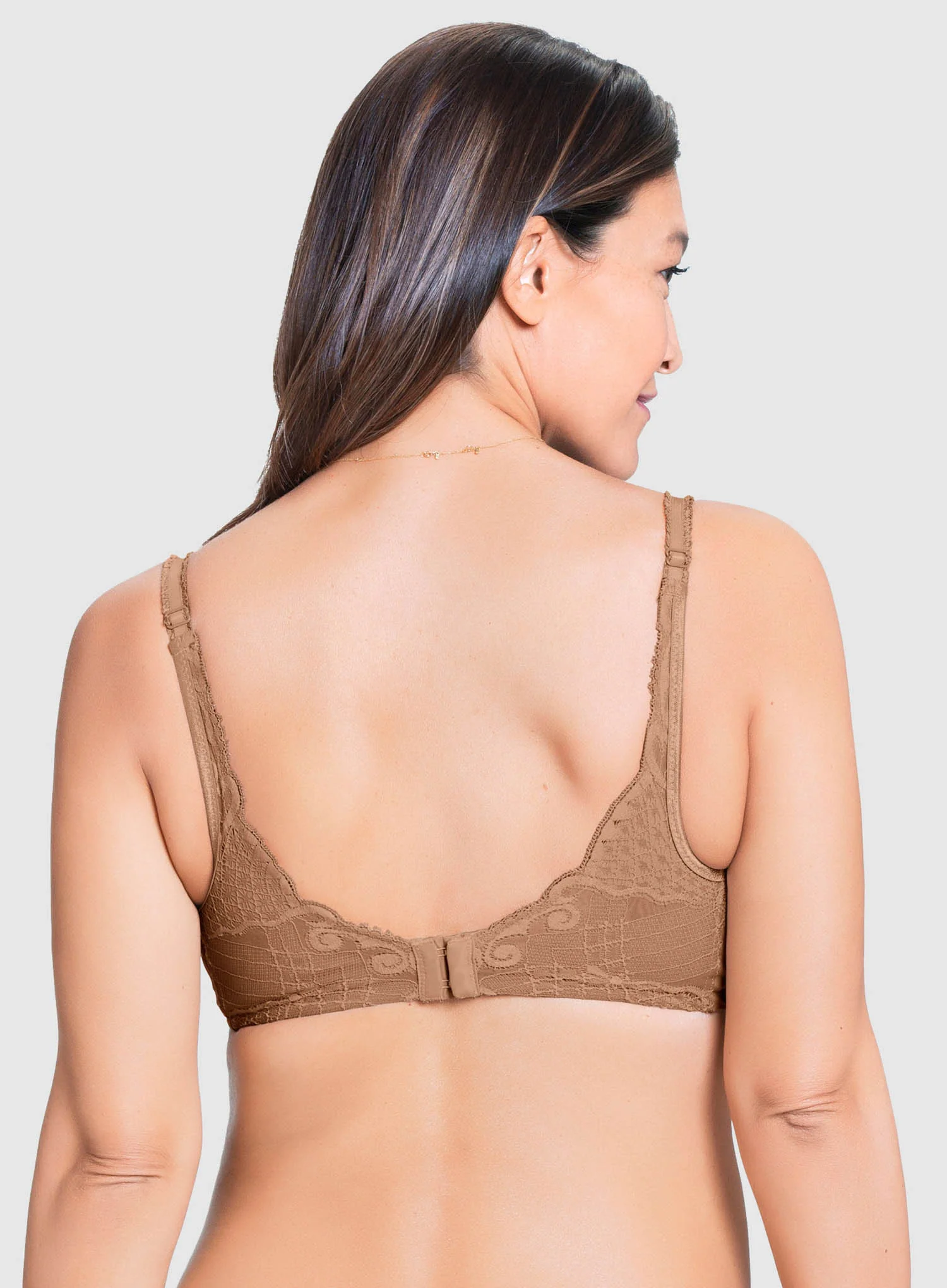 Cake Maternity: Truffles Moulded Plunge Maternity Bra Nude - Image 3