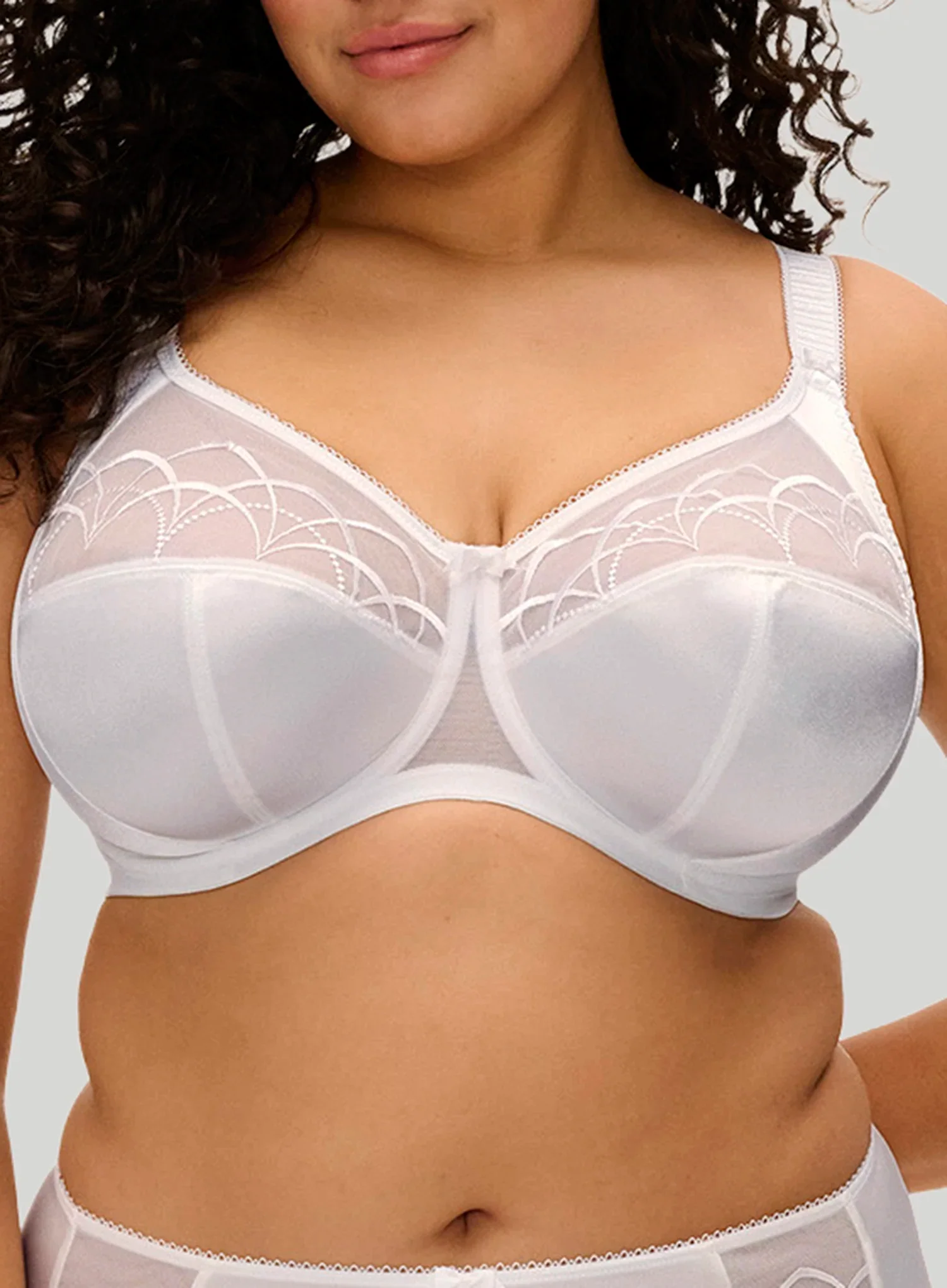 Elomi: Cate Underwired Full Cup Banded Bra White - Image 3