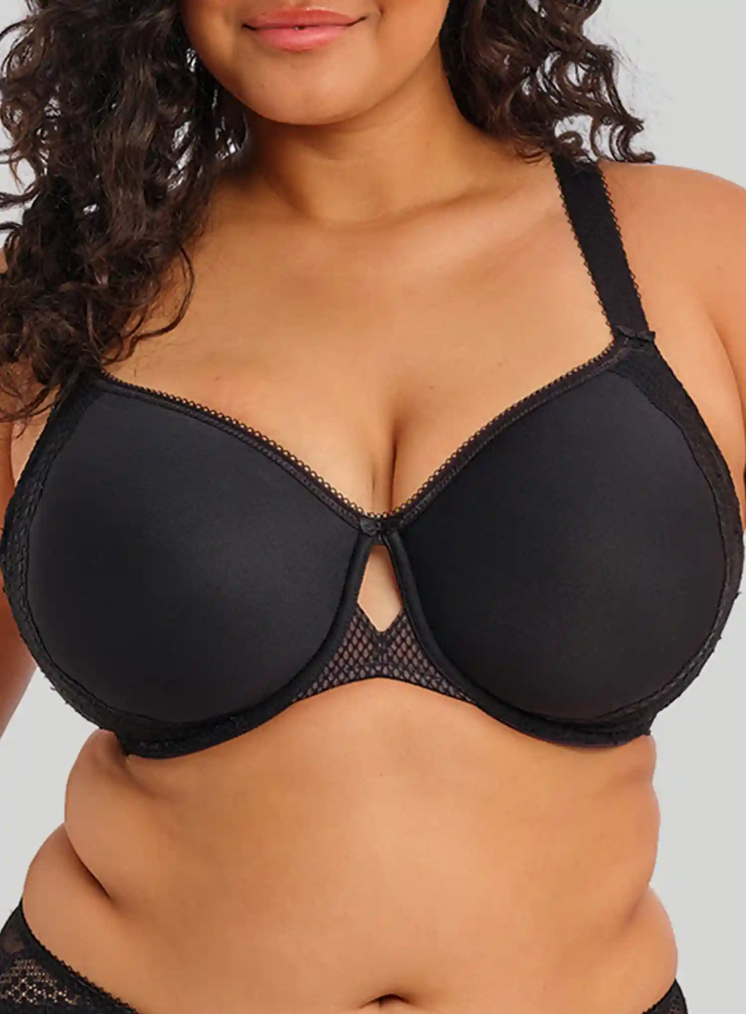Elomi: Charley Bandless Spacer Moulded Bra Black - Image 3