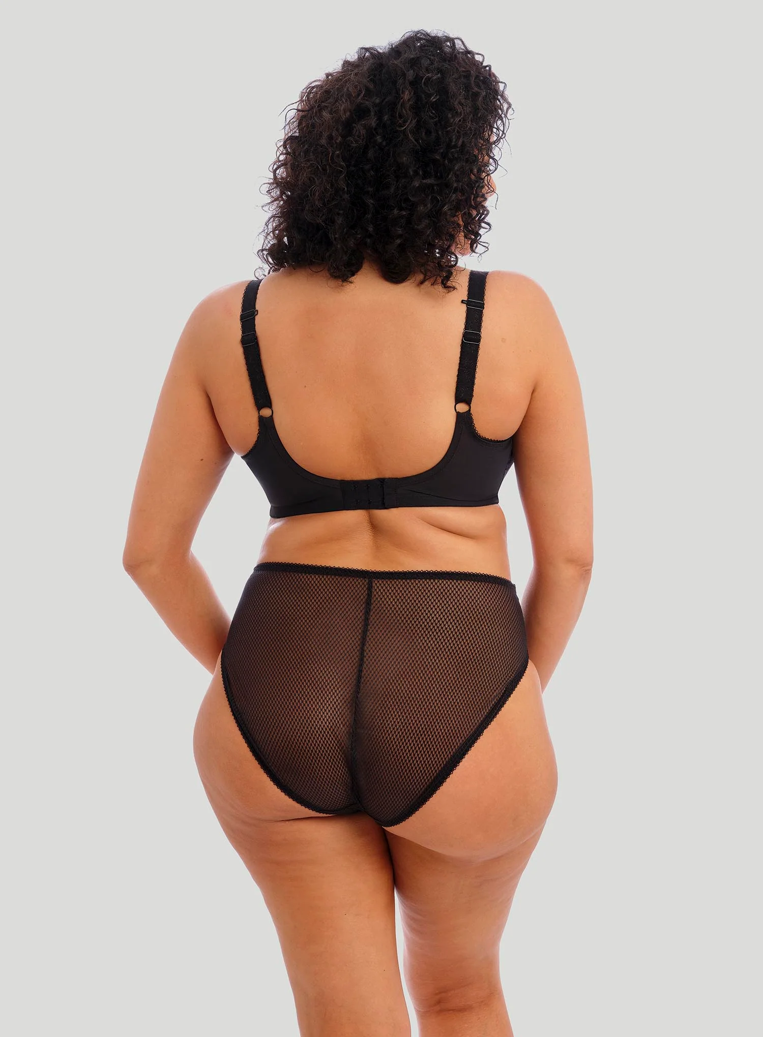 Elomi: Charley High Leg Brief Black - Image 3