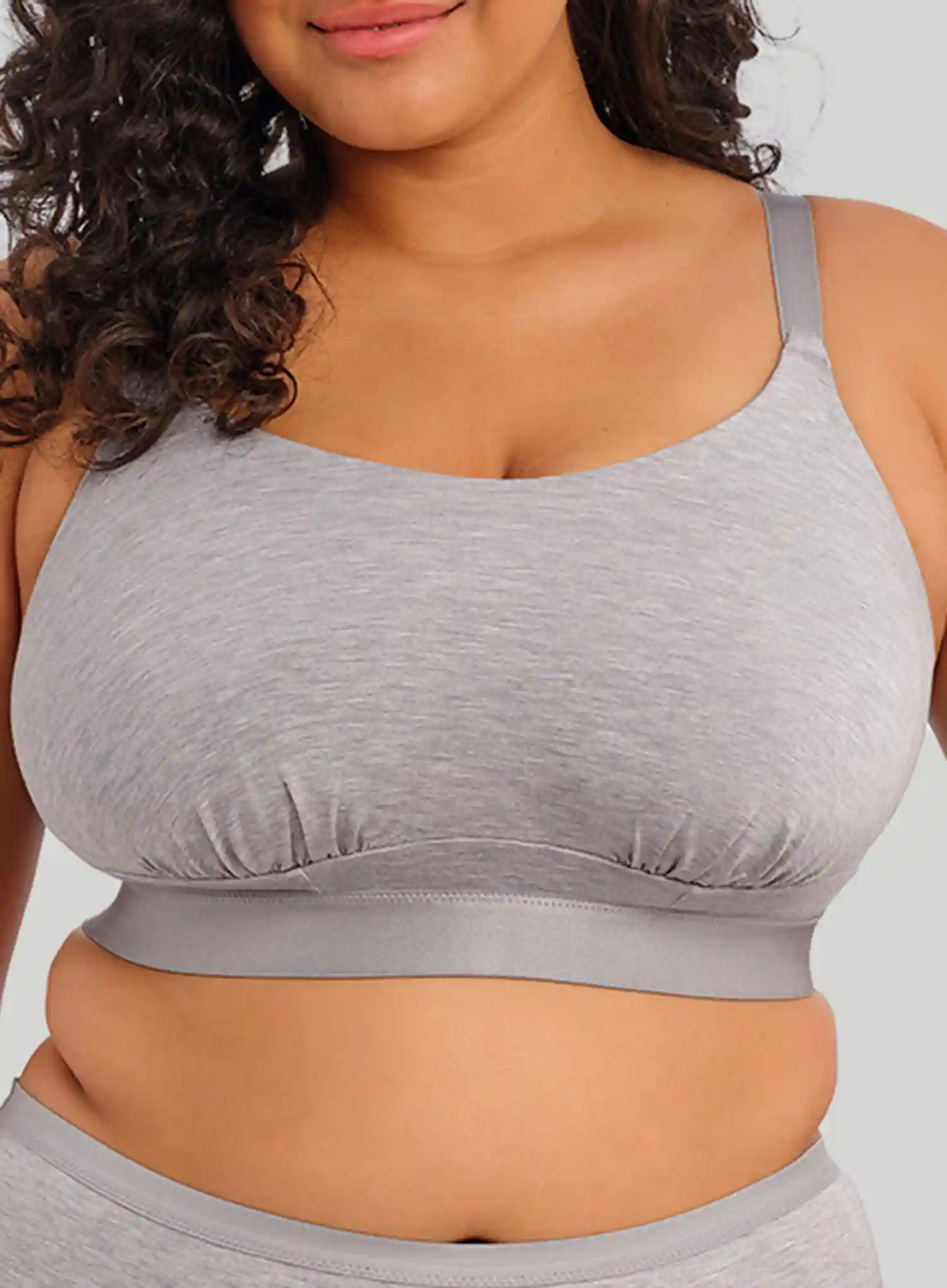 Elomi: Downtime Non Wired Bralette Grey Marl - Image 5