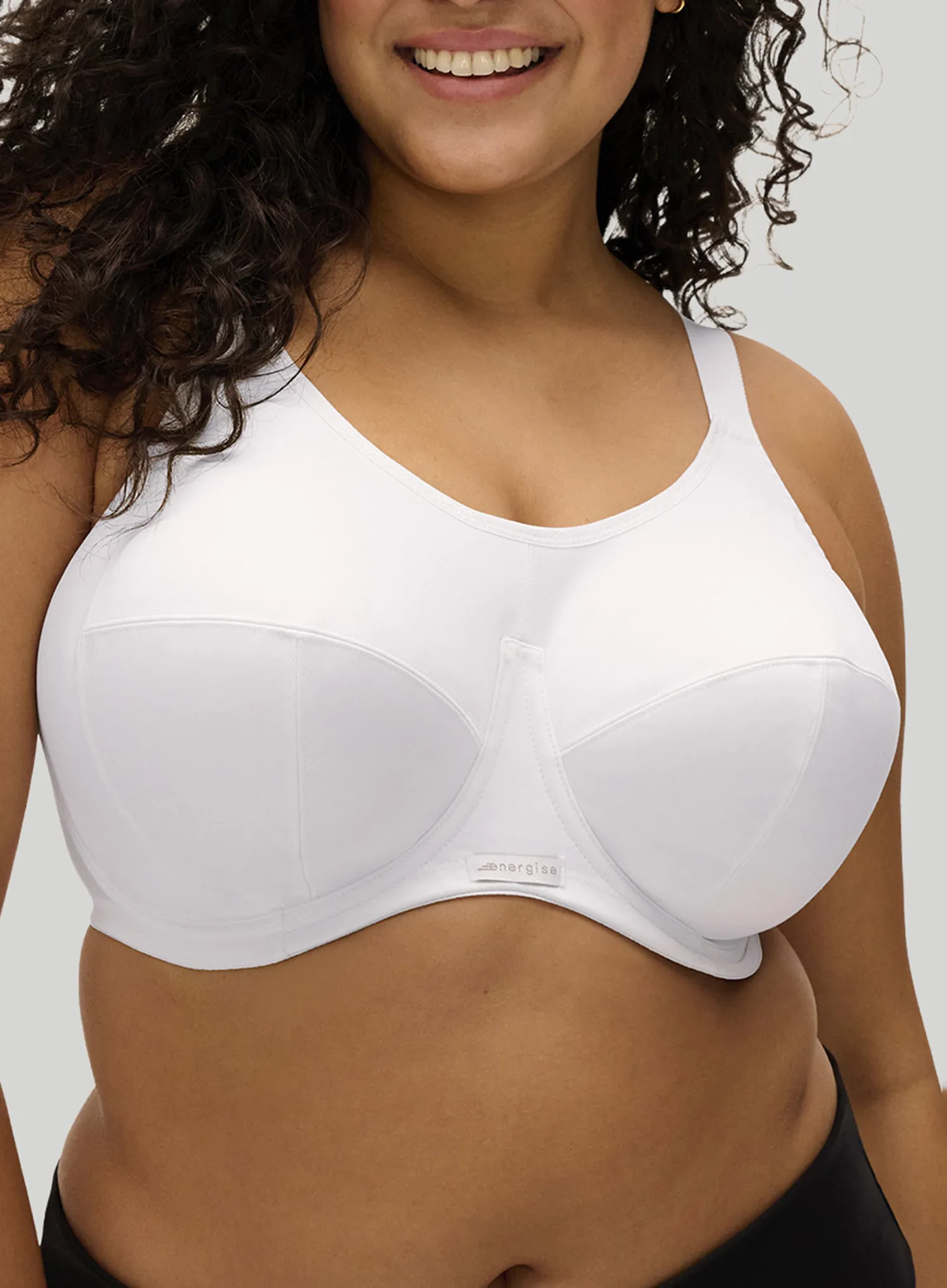 Elomi: Energise Sports Bra With J Hook White - Image 4