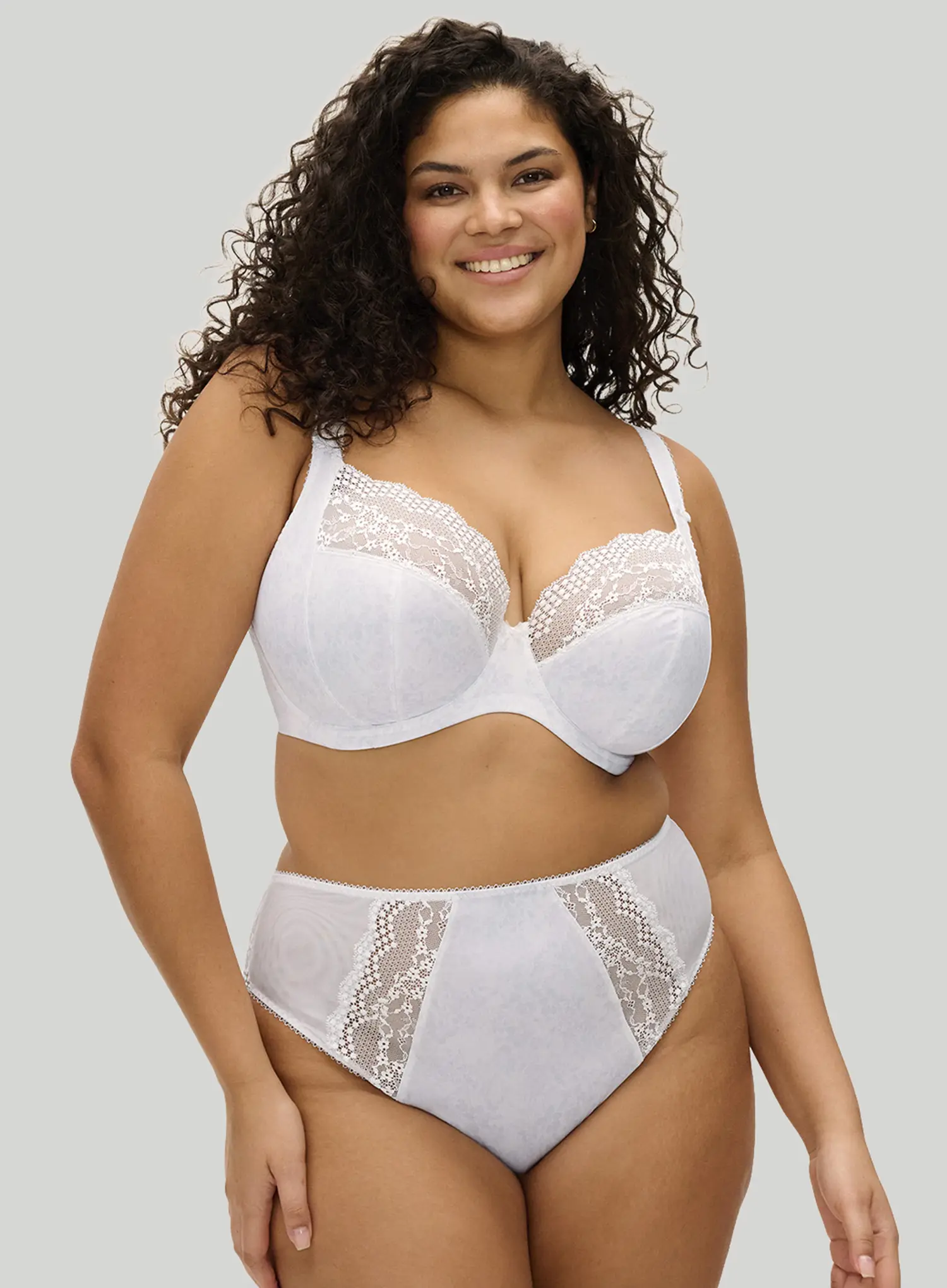 Elomi: Lucie Stretch Plunge Bra White - Image 2