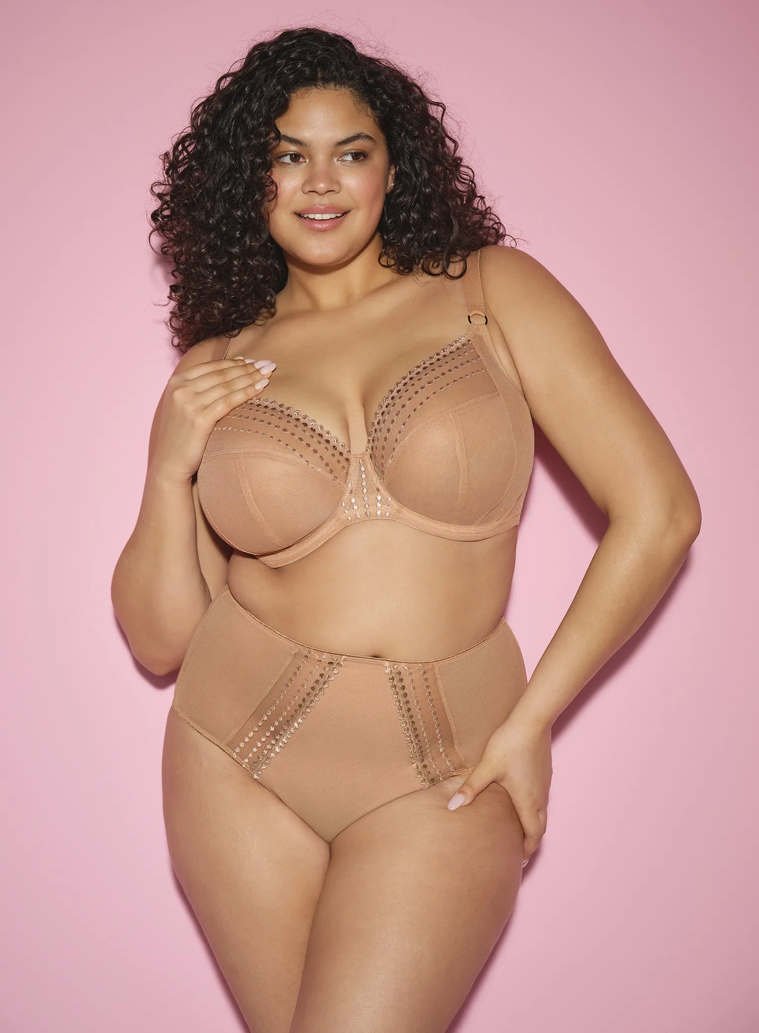 Elomi: Matilda Full Brief Cafe Au Lait - Image 3