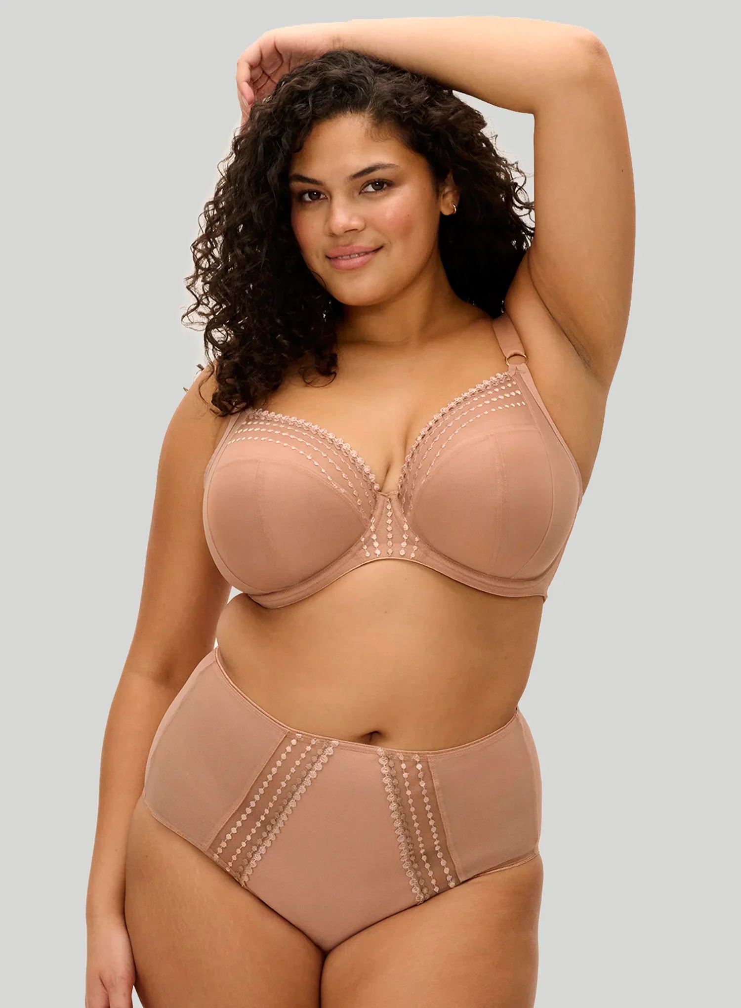 Elomi: Matilda Plunge Bra Cafe Au Lait - Image 2
