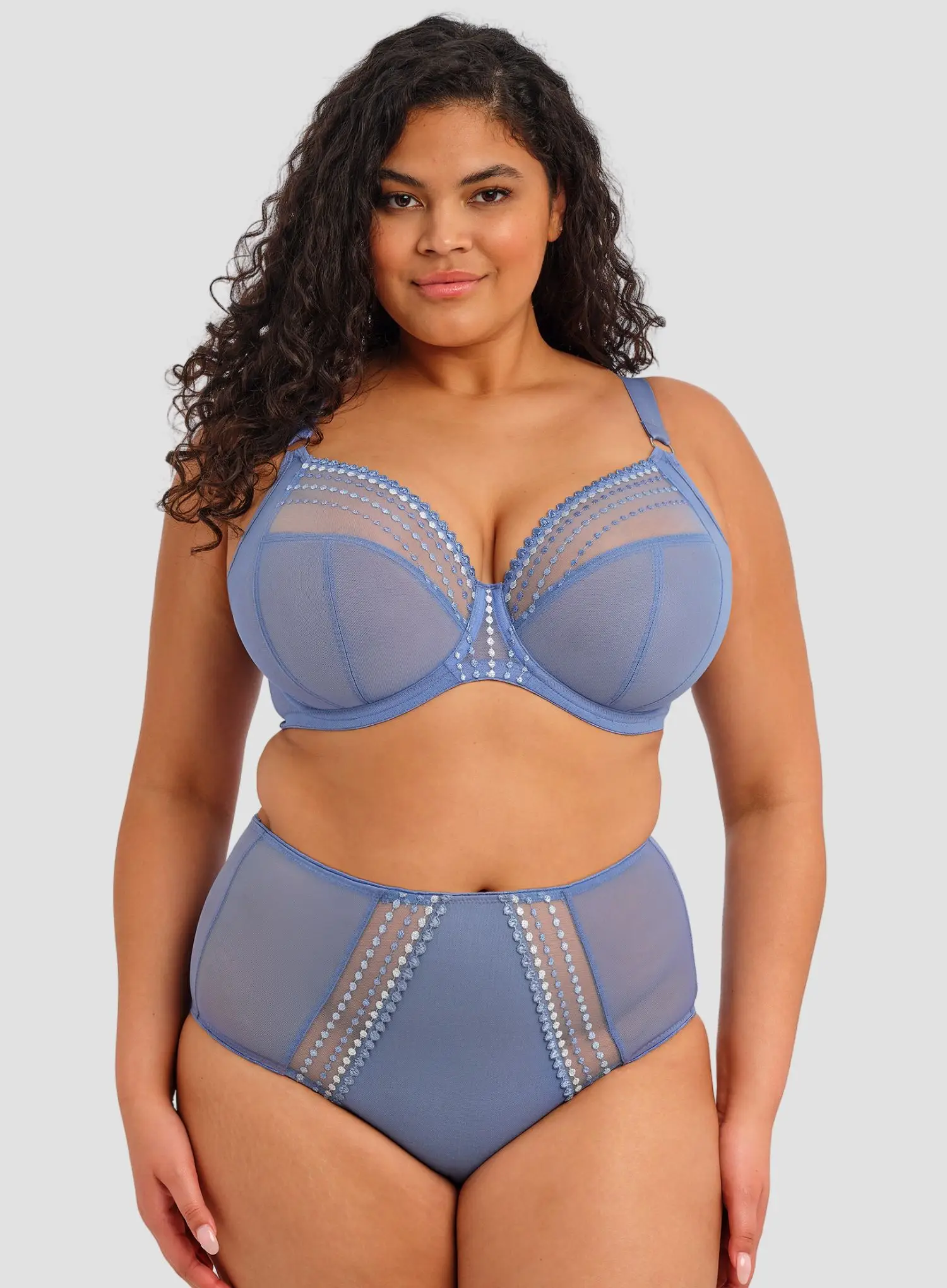 Elomi: Matilda Plunge Bra Lunar Blue - Image 2