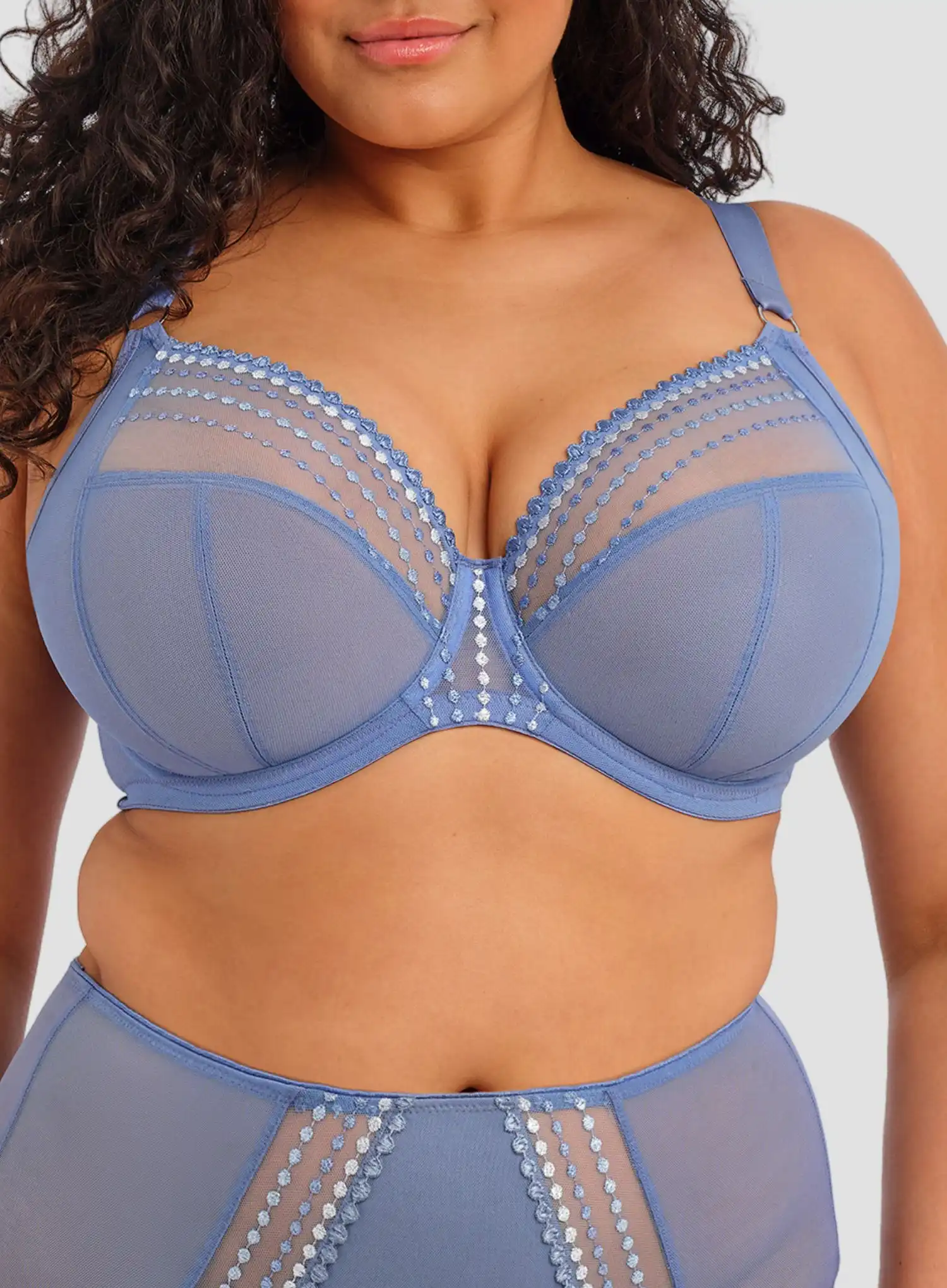 Elomi: Matilda Plunge Bra Lunar Blue - Image 4