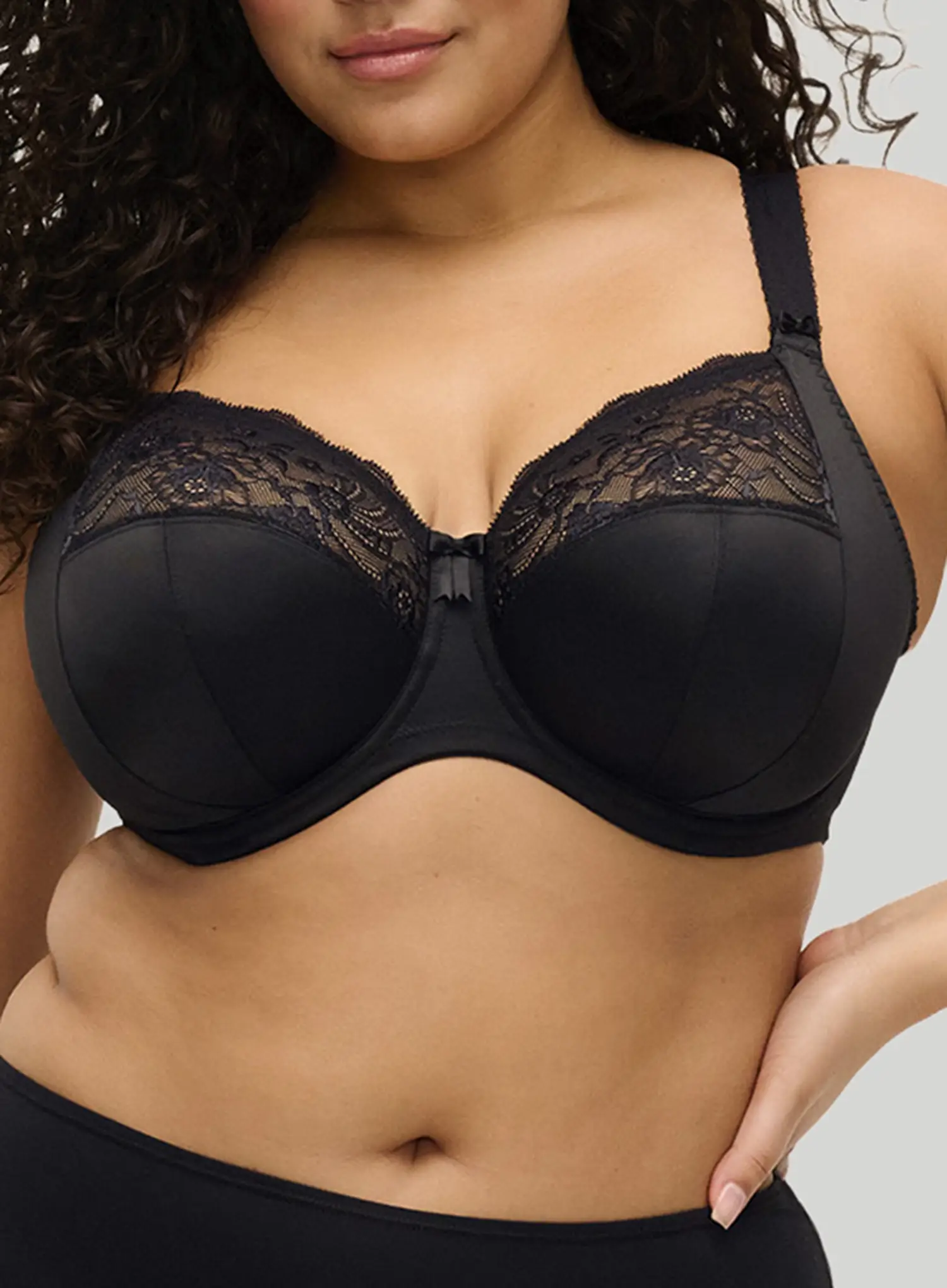 Elomi: Morgan Underwired Banded Bra Black - Image 4