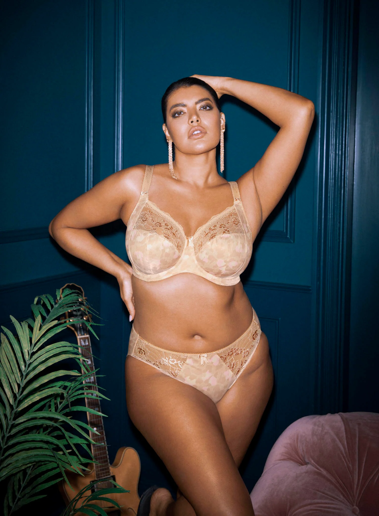 Elomi: Morgan Underwired Banded Bra Toasted Almond - Image 3