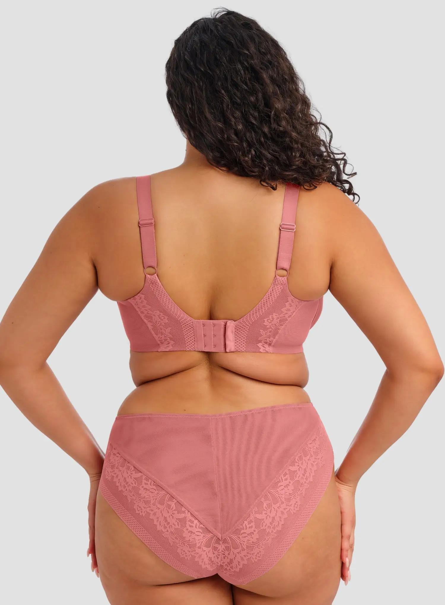 Elomi: Nerina Underwired Plunge Bra Dusty Rose - Image 2