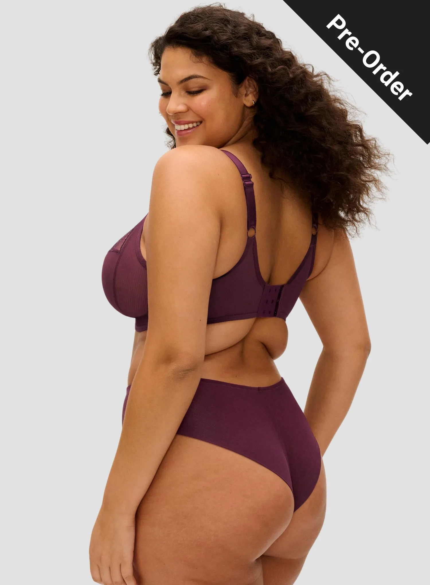 Elomi: PRE-ORDER: Reja Underwired Plunge Bra Fig - Image 3