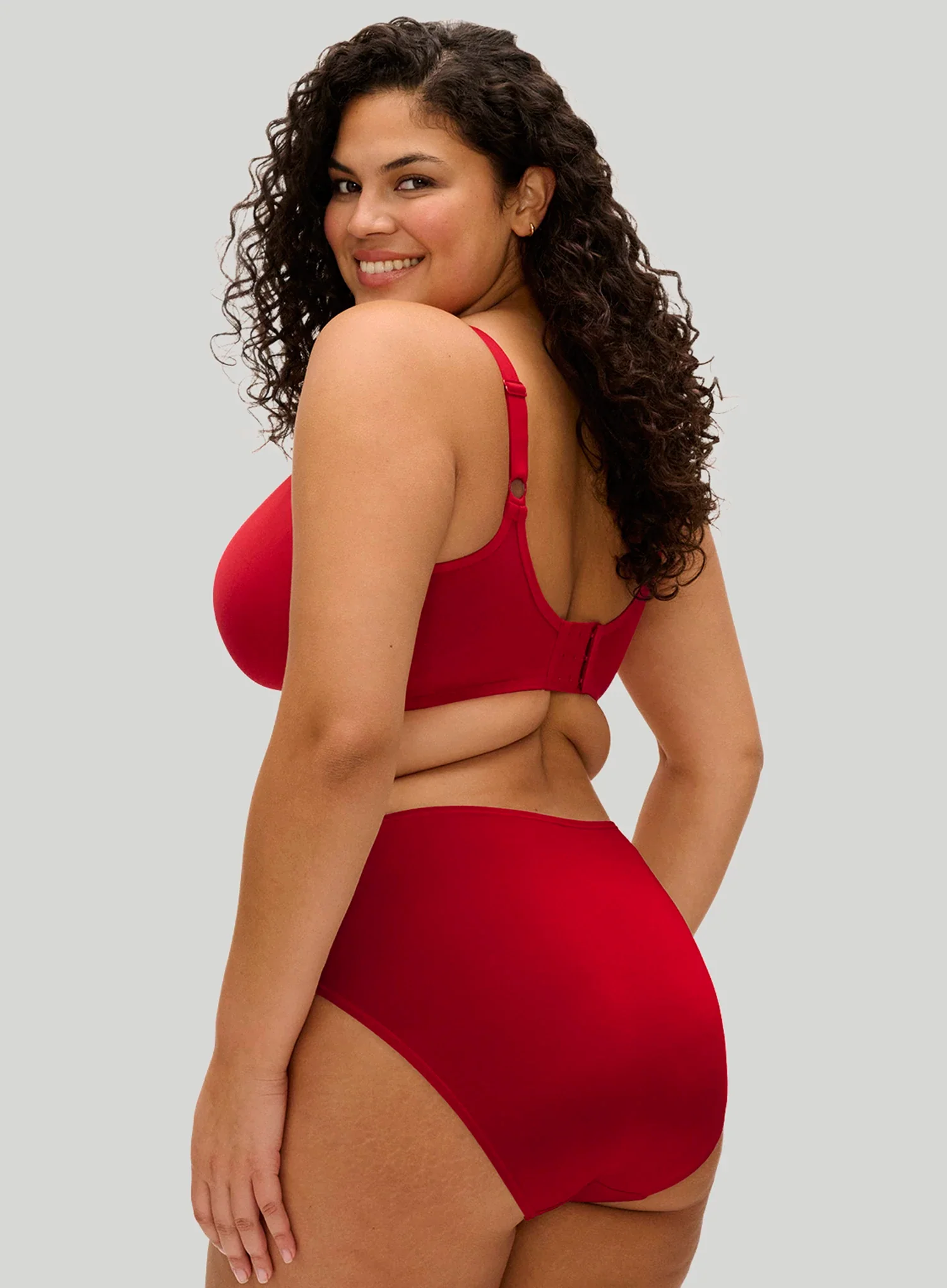 Elomi: Smooth Full Brief Haute Red - Image 2