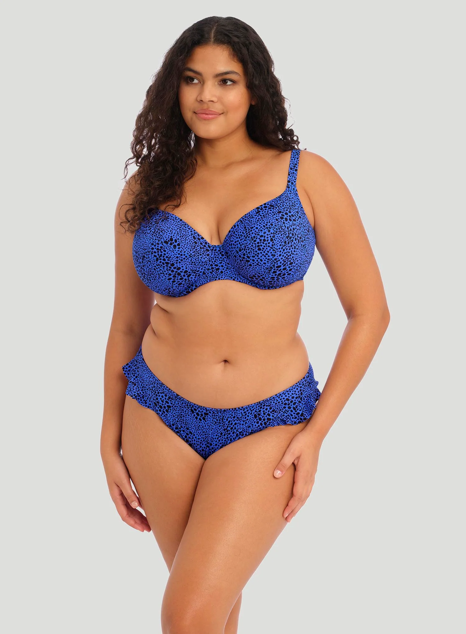 Elomi Swim: Pebble Cove High Leg Brief Blue