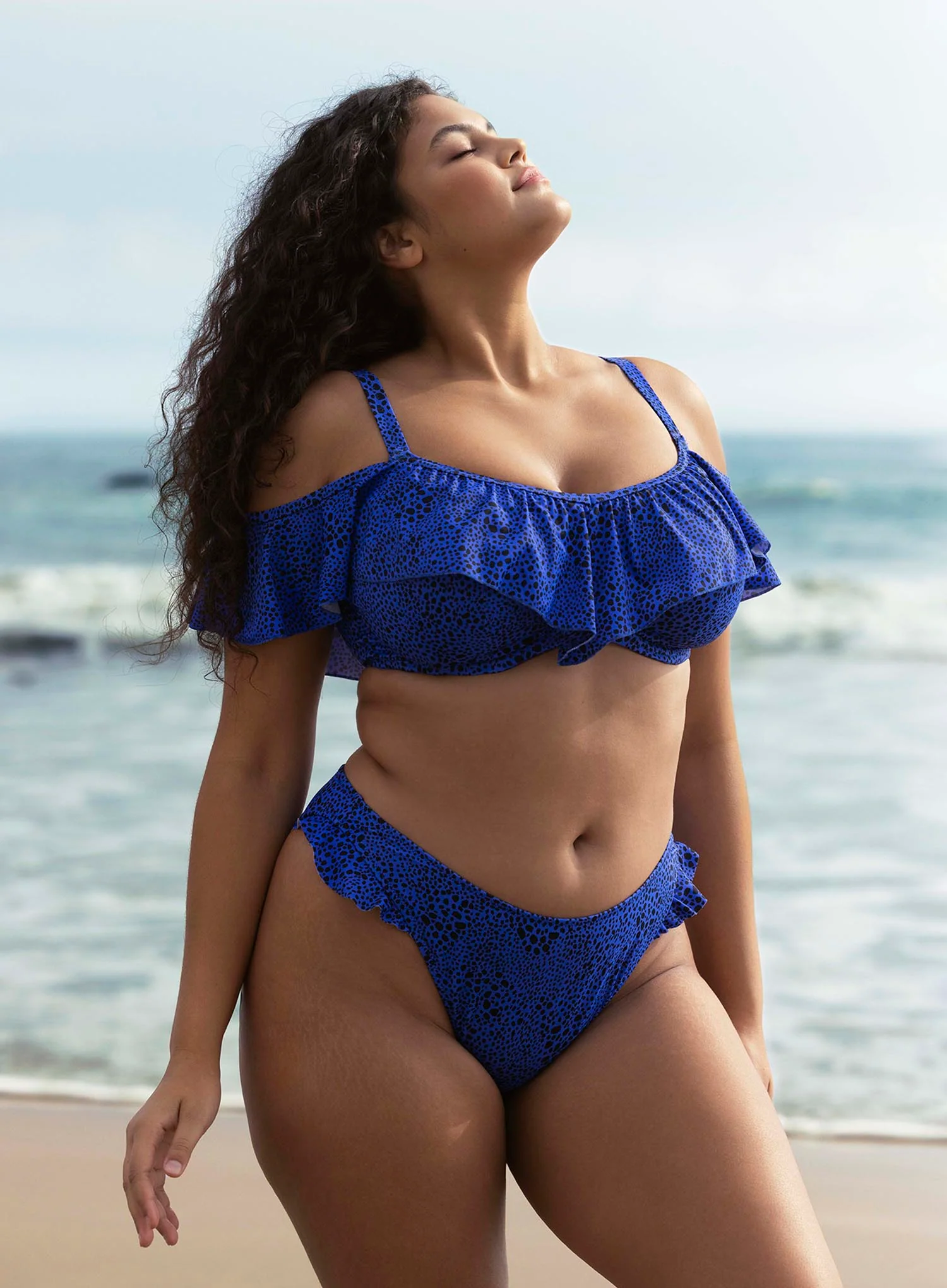 Elomi Swim: Pebble Cove High Leg Brief Blue - Image 2