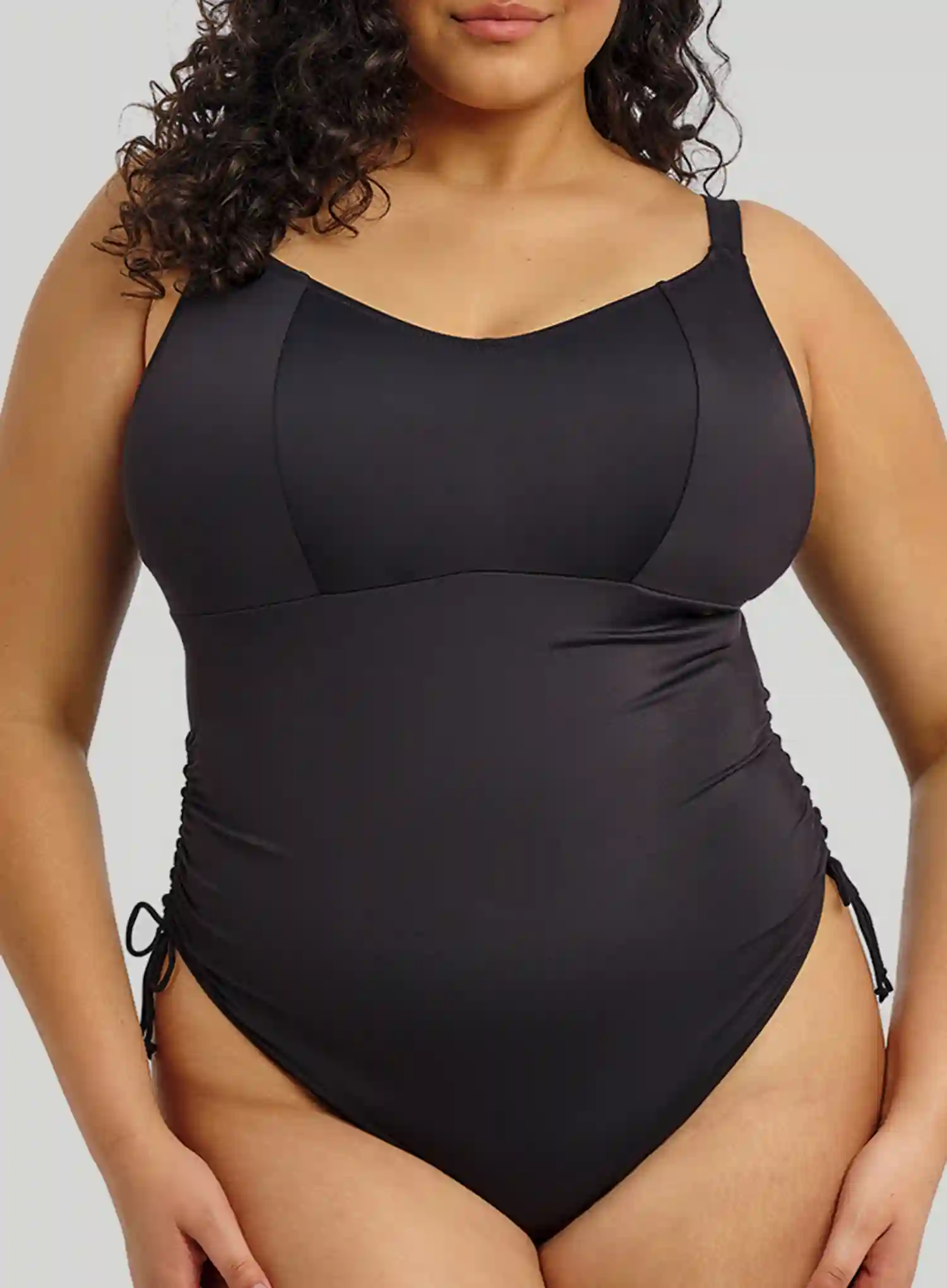 Elomi Swim: Plain Sailing Non Wired Swimsuit Black - Image 5