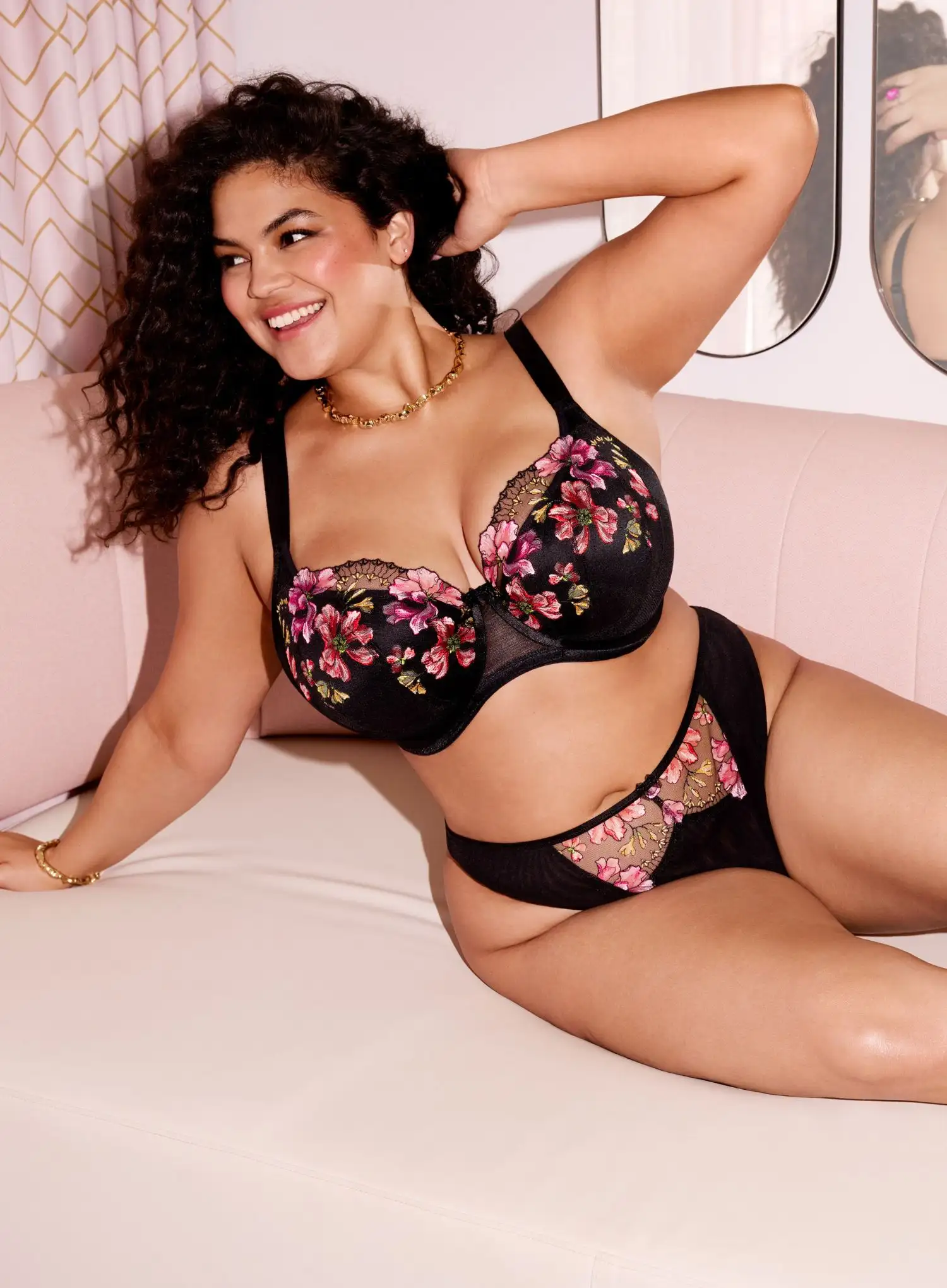 Elomi: Teagan Padded Half Cup Bra Rainbow