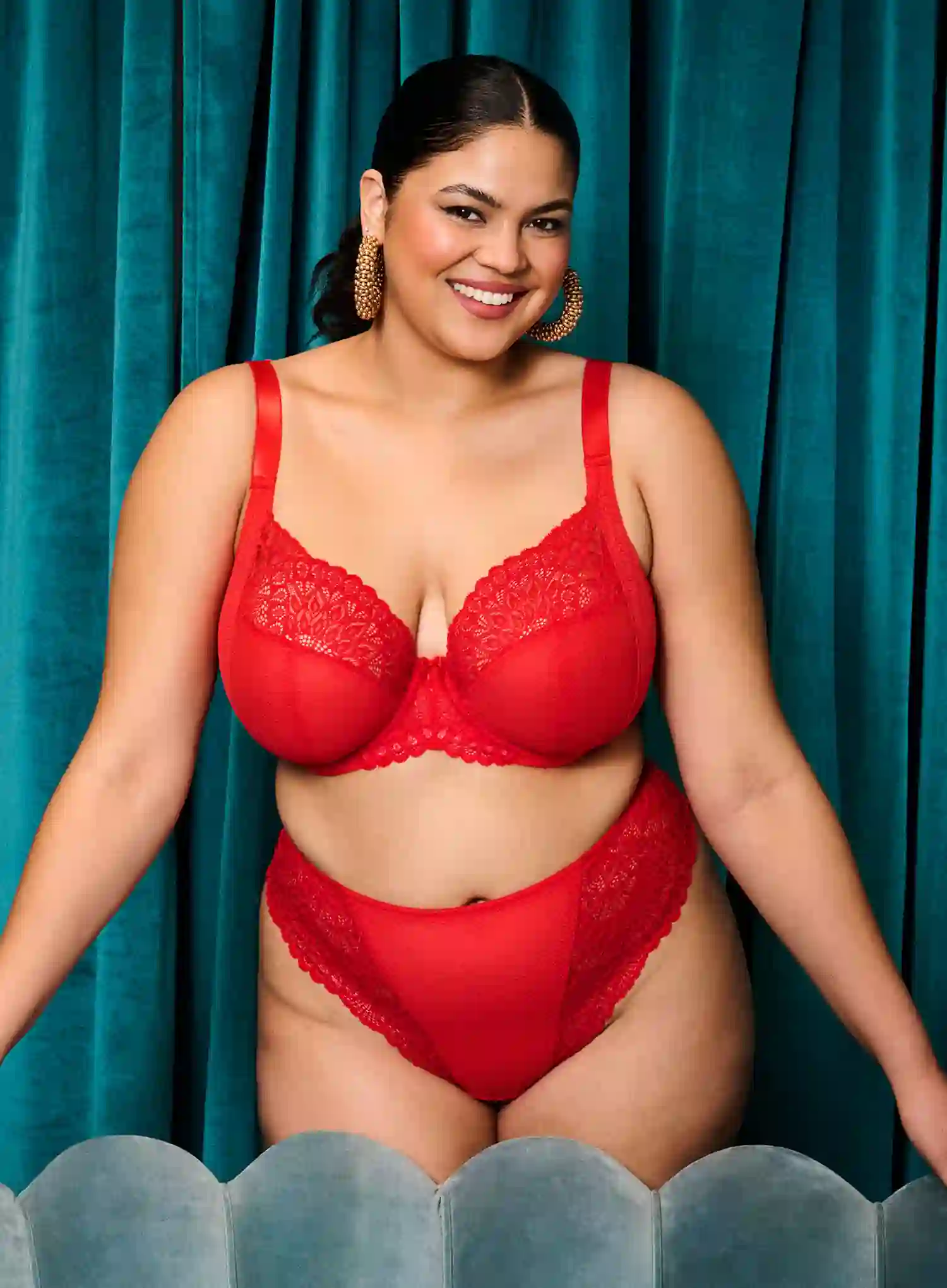 Elomi: Tiernie Thong Red - Image 3