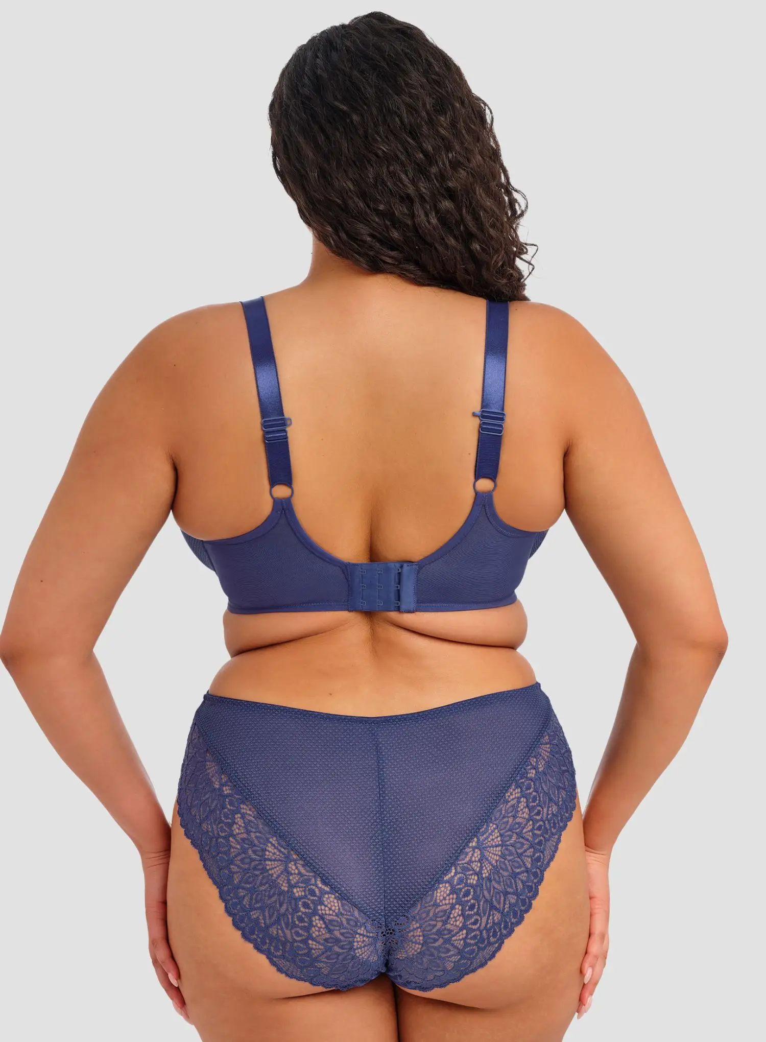 Elomi: Tiernie Underwired Plunge Bra Denim - Image 3