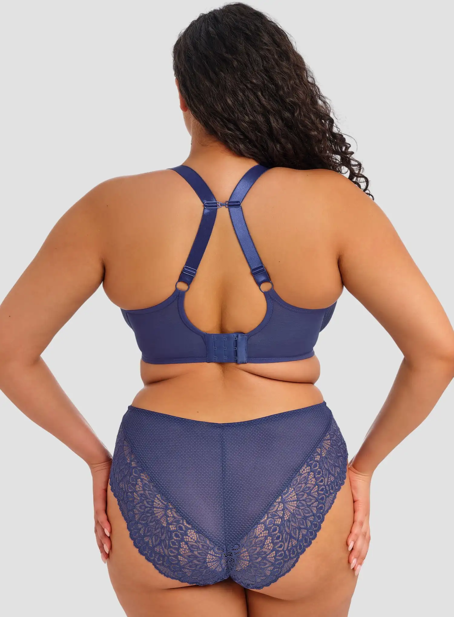 Elomi: Tiernie Underwired Plunge Bra Denim - Image 4