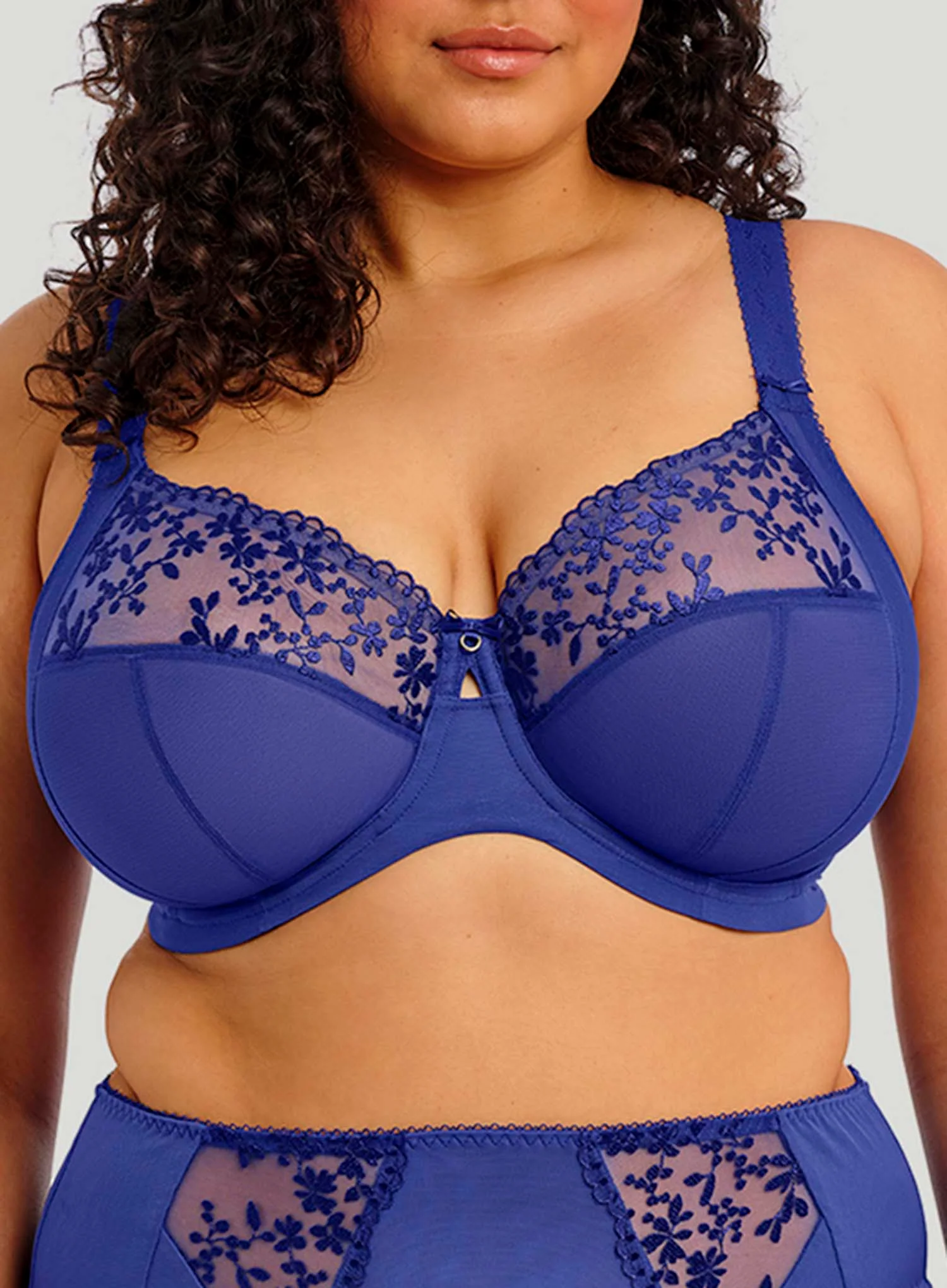 Elomi: Zarla Underwired Banded Bra Sapphire - Image 4