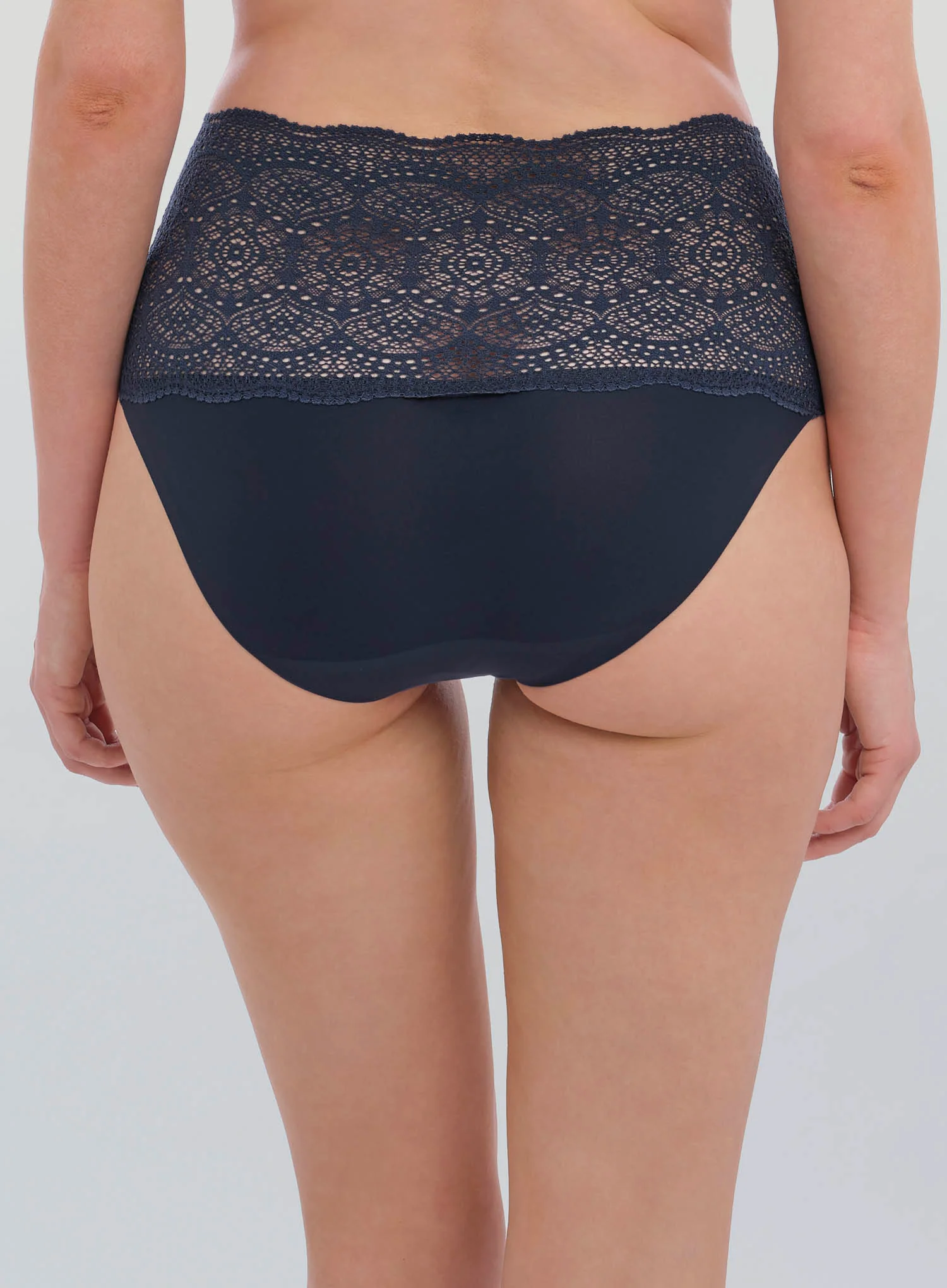 Fantasie: Lace Ease Invisible Stretch Full Brief Navy - Image 3