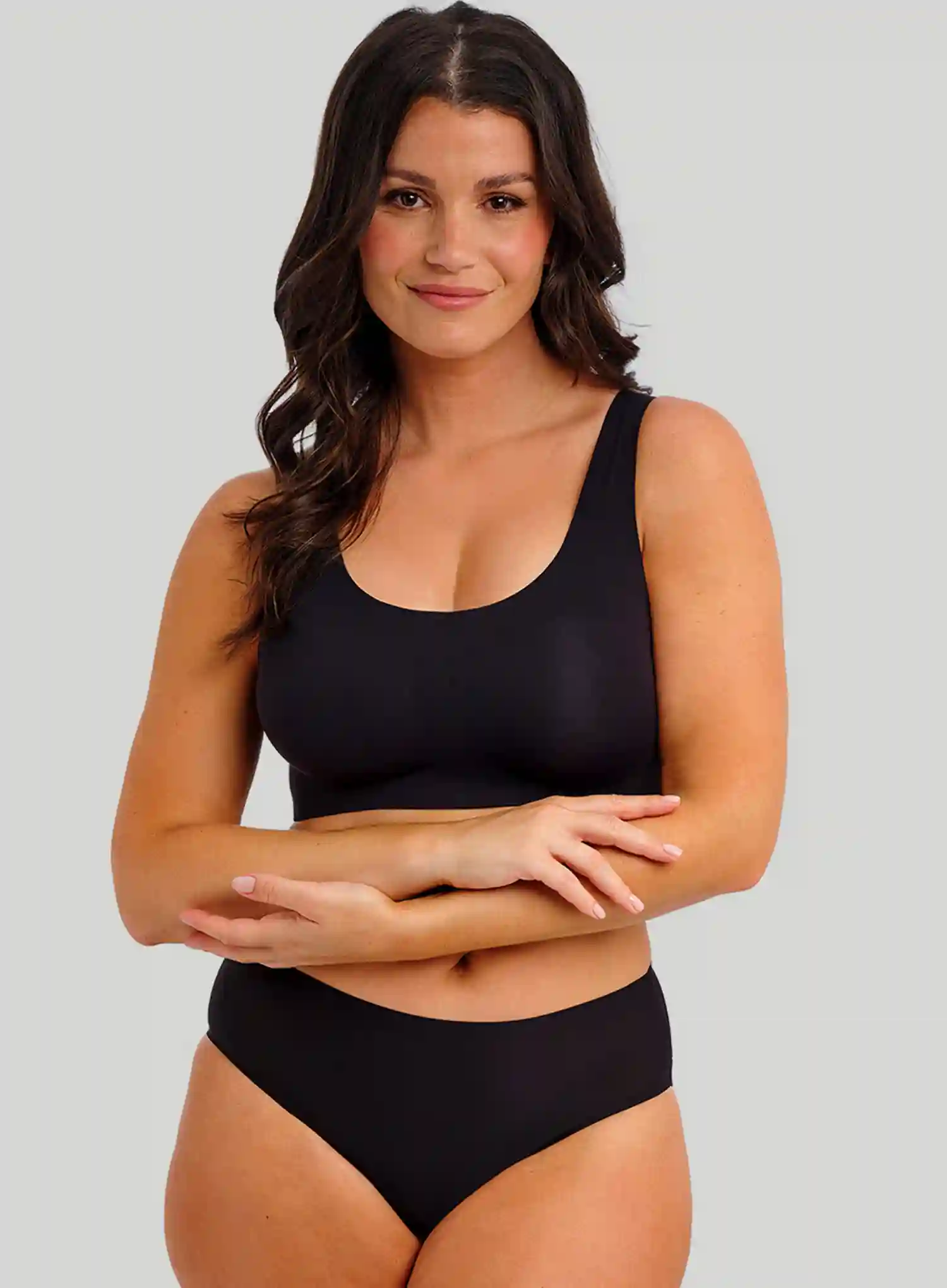 Fantasie: Smoothease Midi Invisible Stretch Brief Black