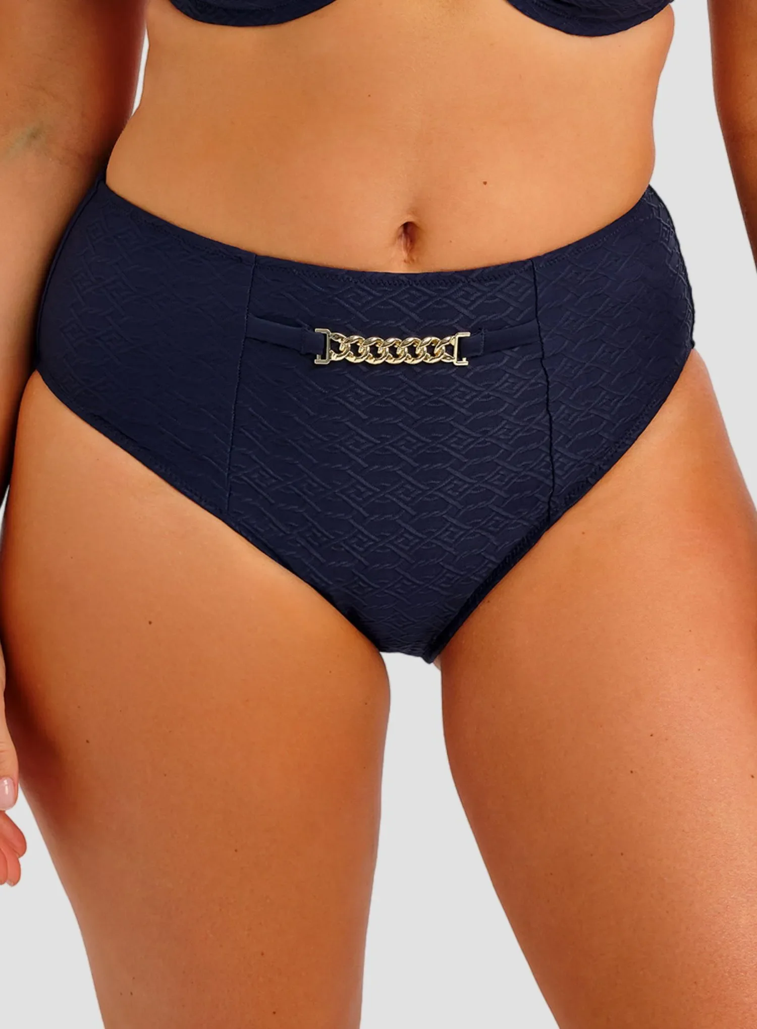 Fantasie Swimwear: Azores High Waist Bikini Brief Midnight - Image 4