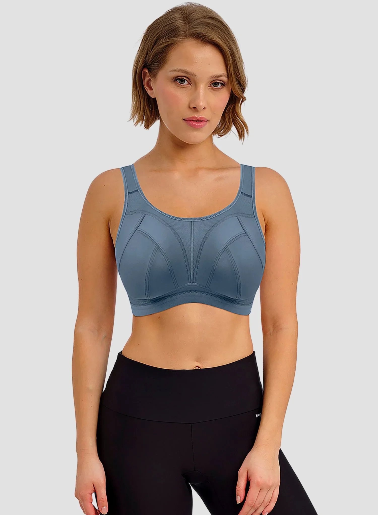 Freya Active: Dynamic Wirefree Sports Bra Steel Blue