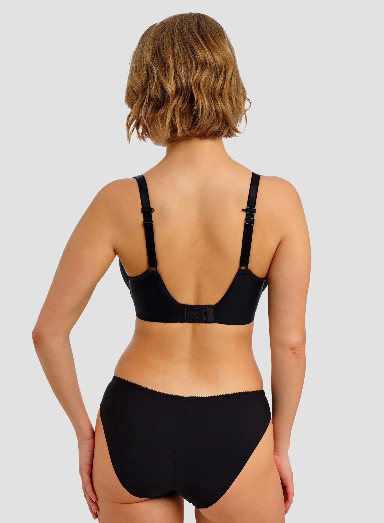 Freya: Essentially Smooth Moulded Balcony T Shirt Bra Black - Image 3
