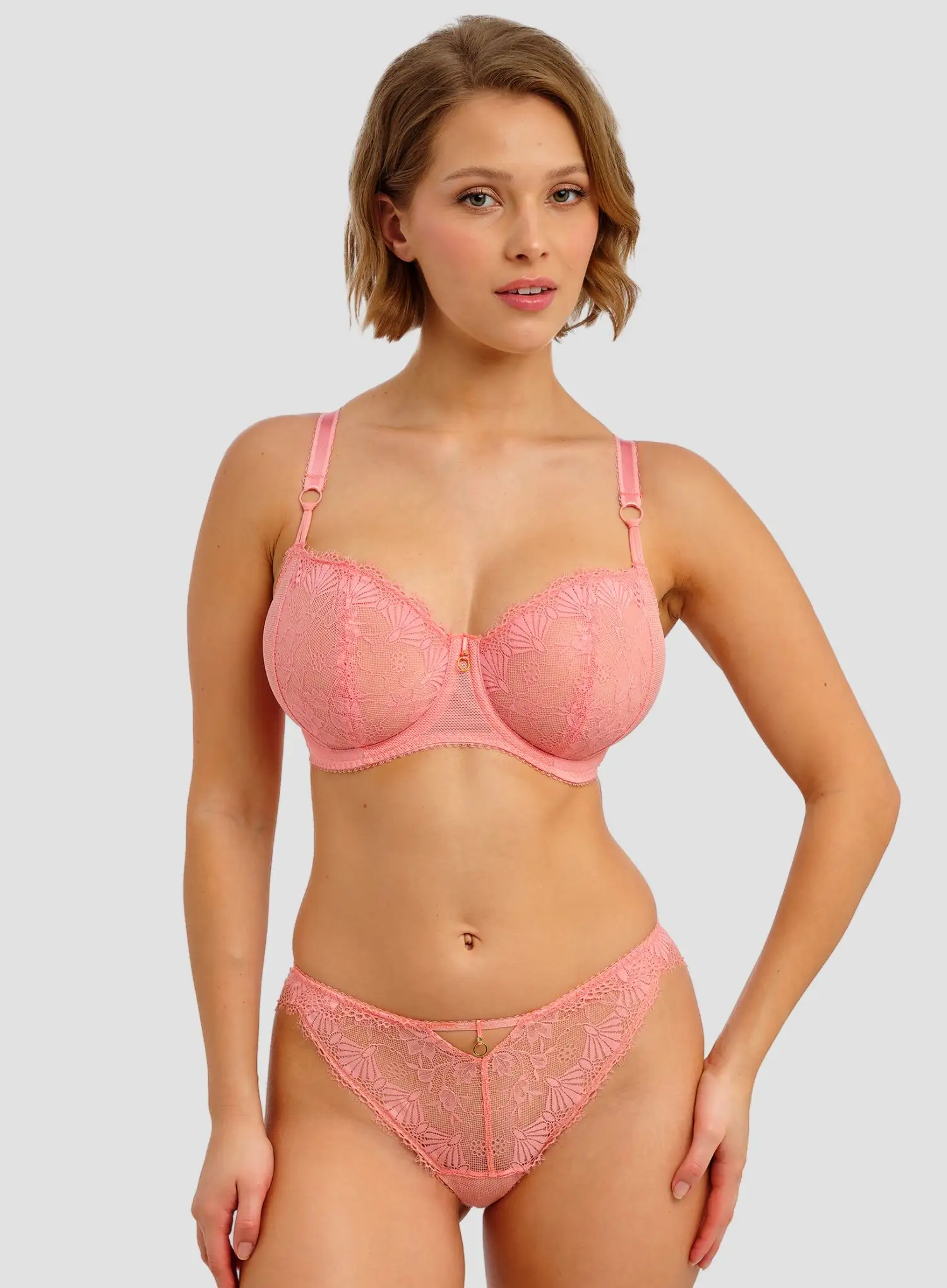 Freya: Fascinate Underwired Balconette Bra Peach - Image 2
